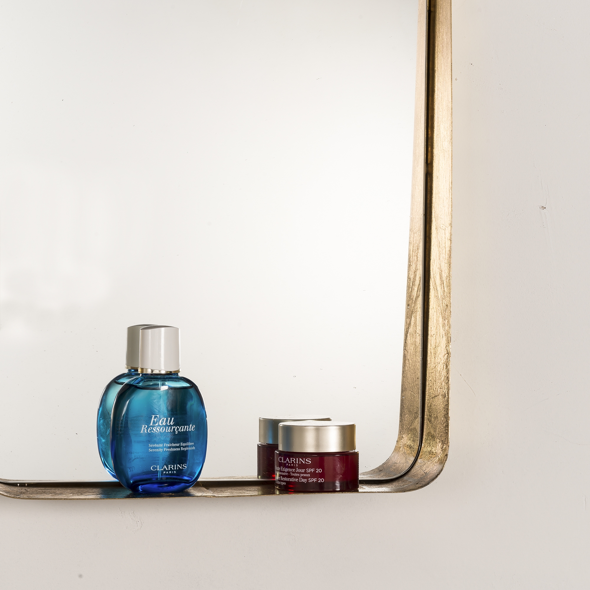 Gin Shu Metal Mirror - Gold Gilt Leaf