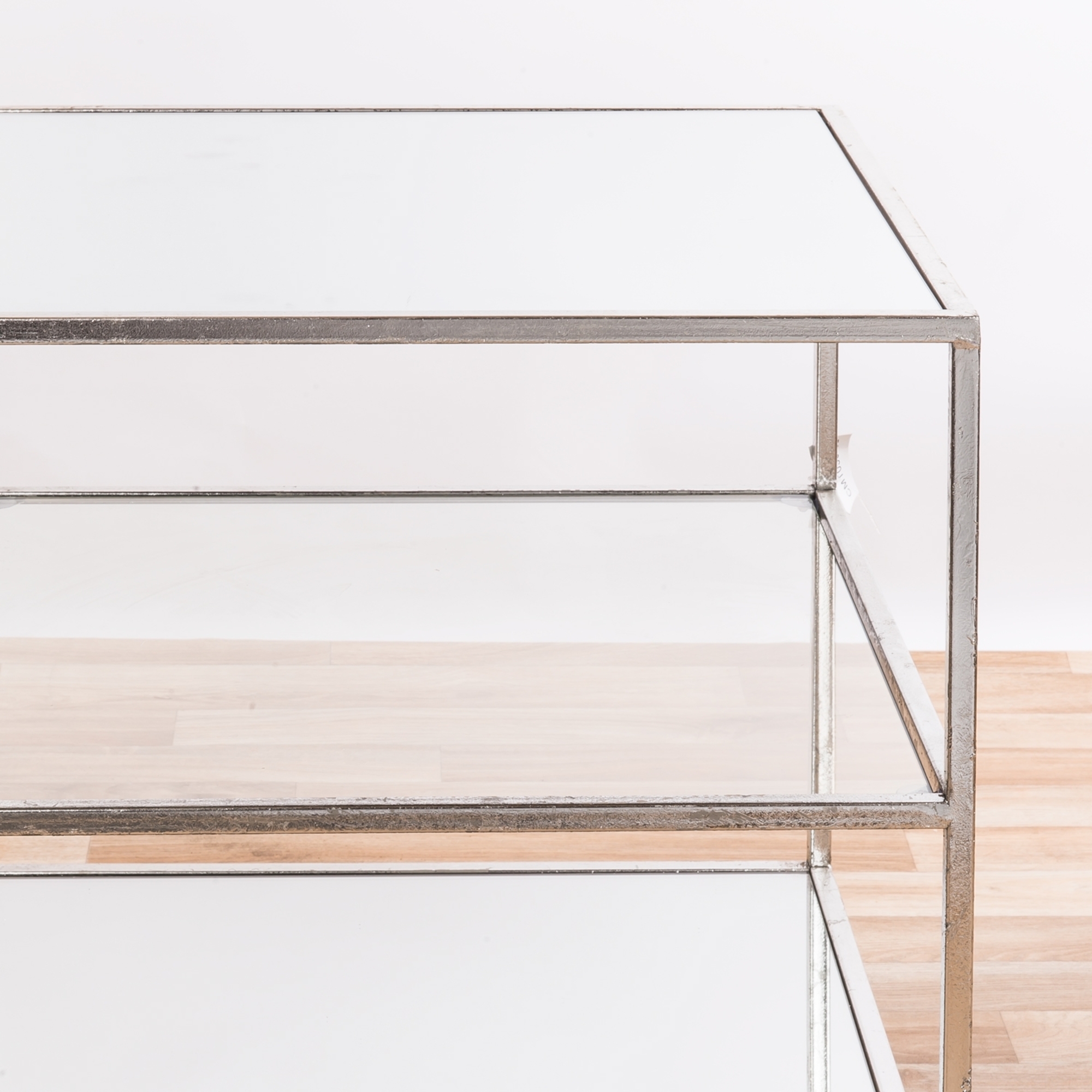 Gin Shu Metal Side Table - Silver Gilt Leaf