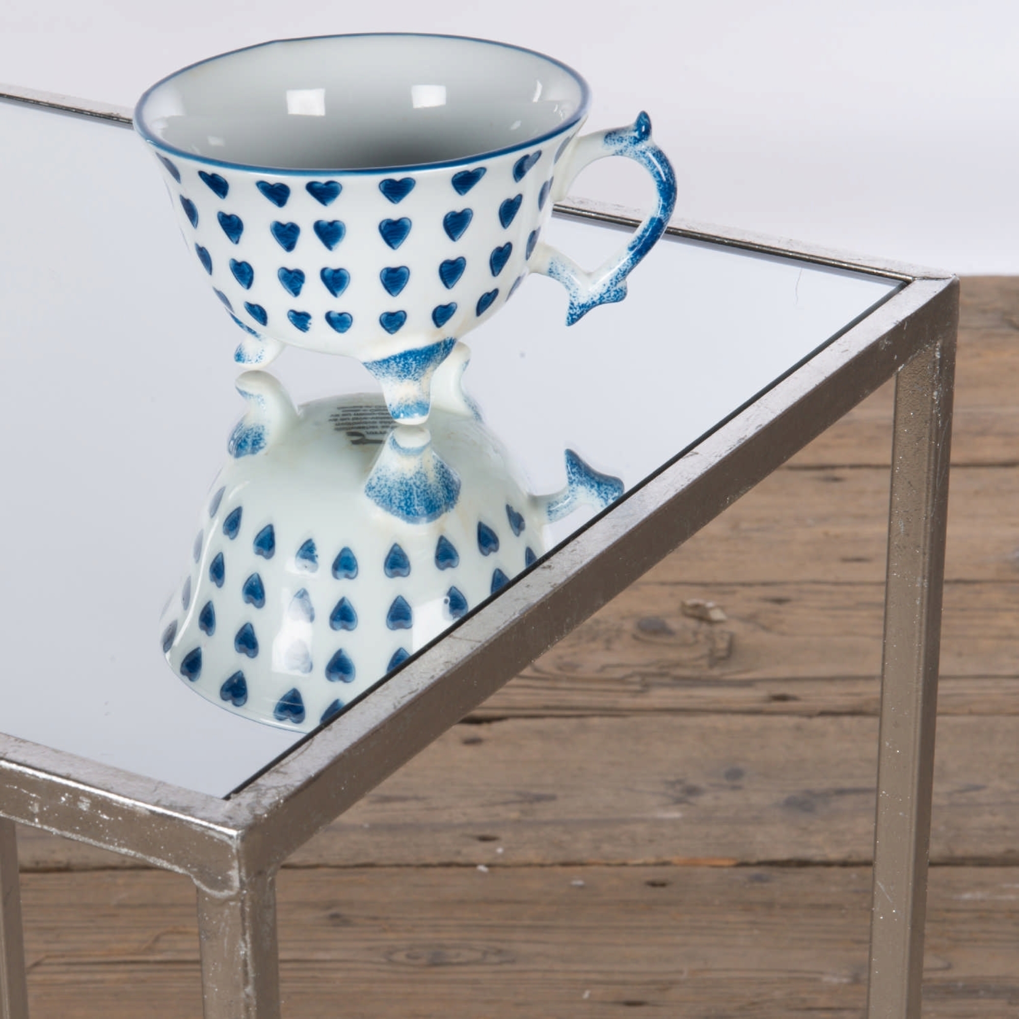 Gin Shu Metal Nest of Tables - Silver Gilt Leaf