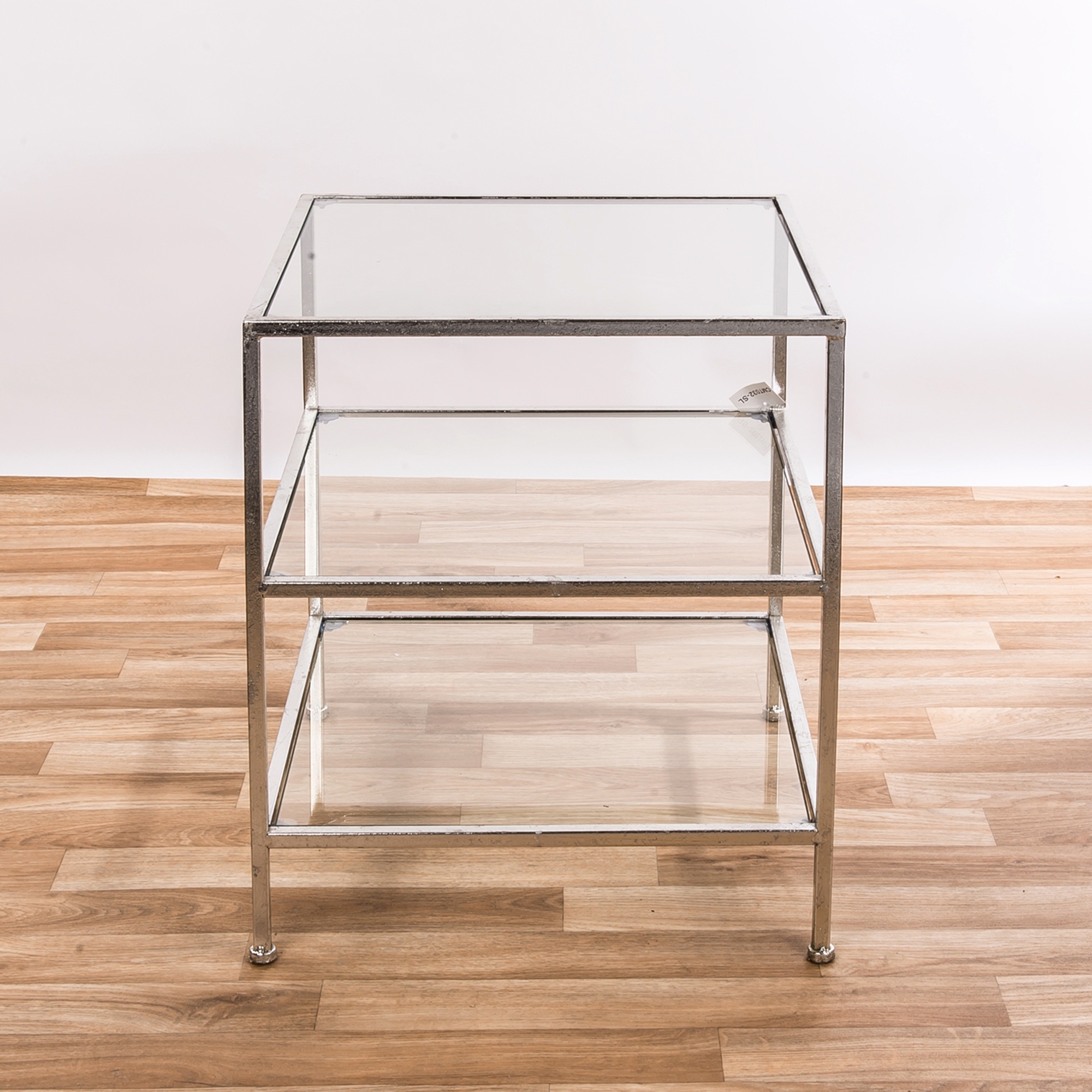 Gin Shu Metal Side Table - Silver Gilt Leaf