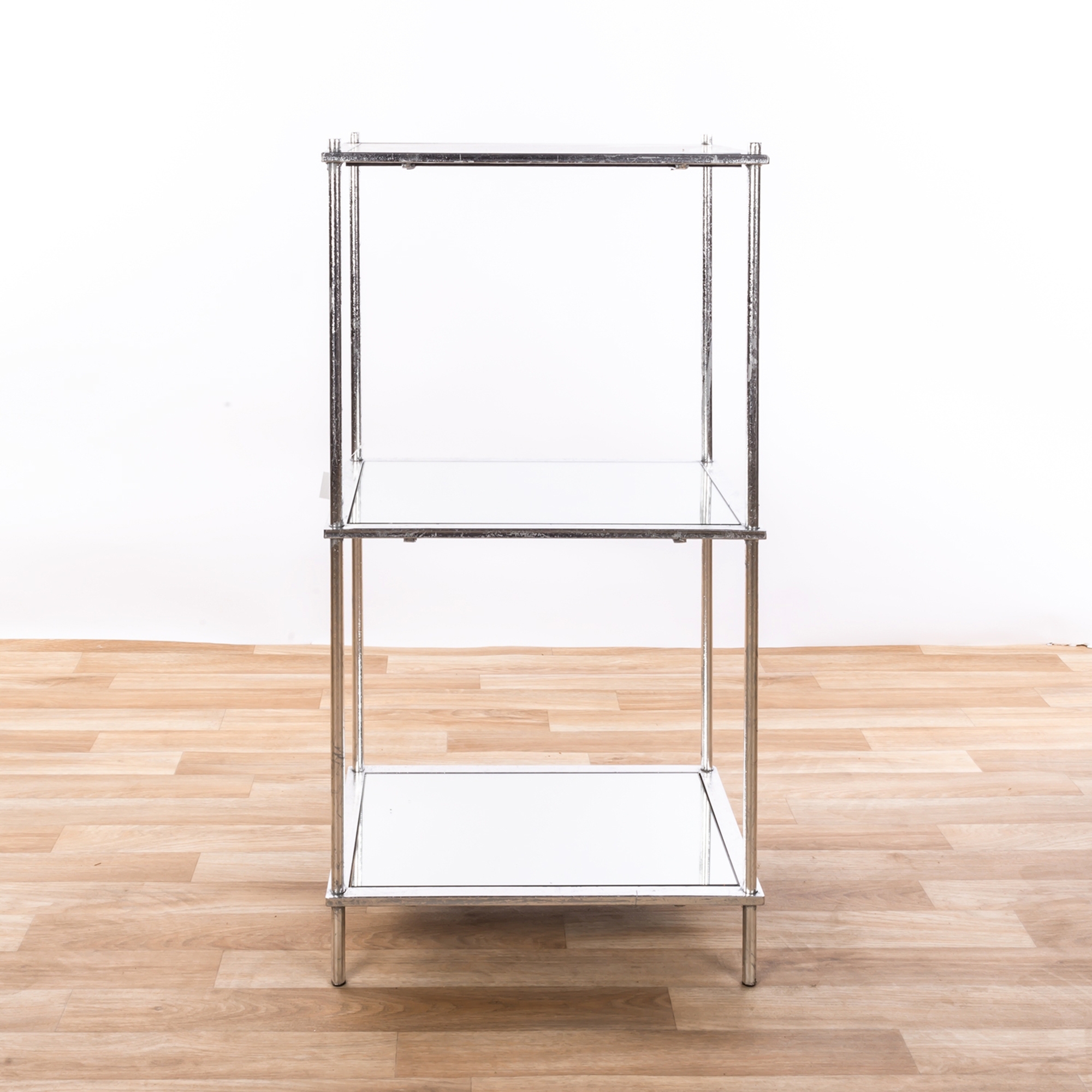 Gin Shu Metal Shelf - Silver Gilt Leaf