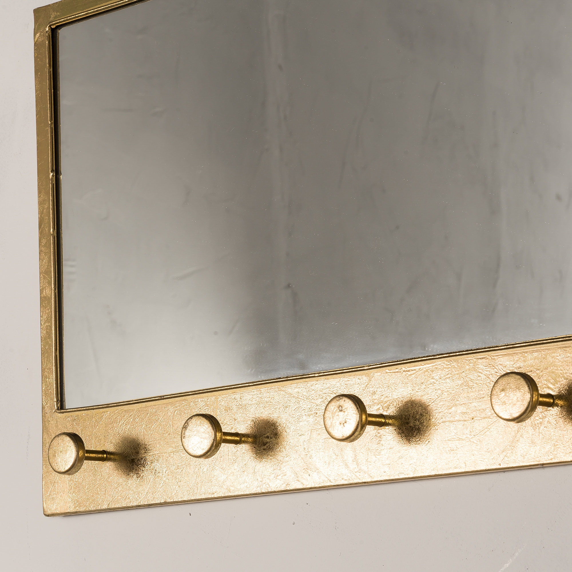 Gin Shu Metal Mirror - Gold Gilt Leaf