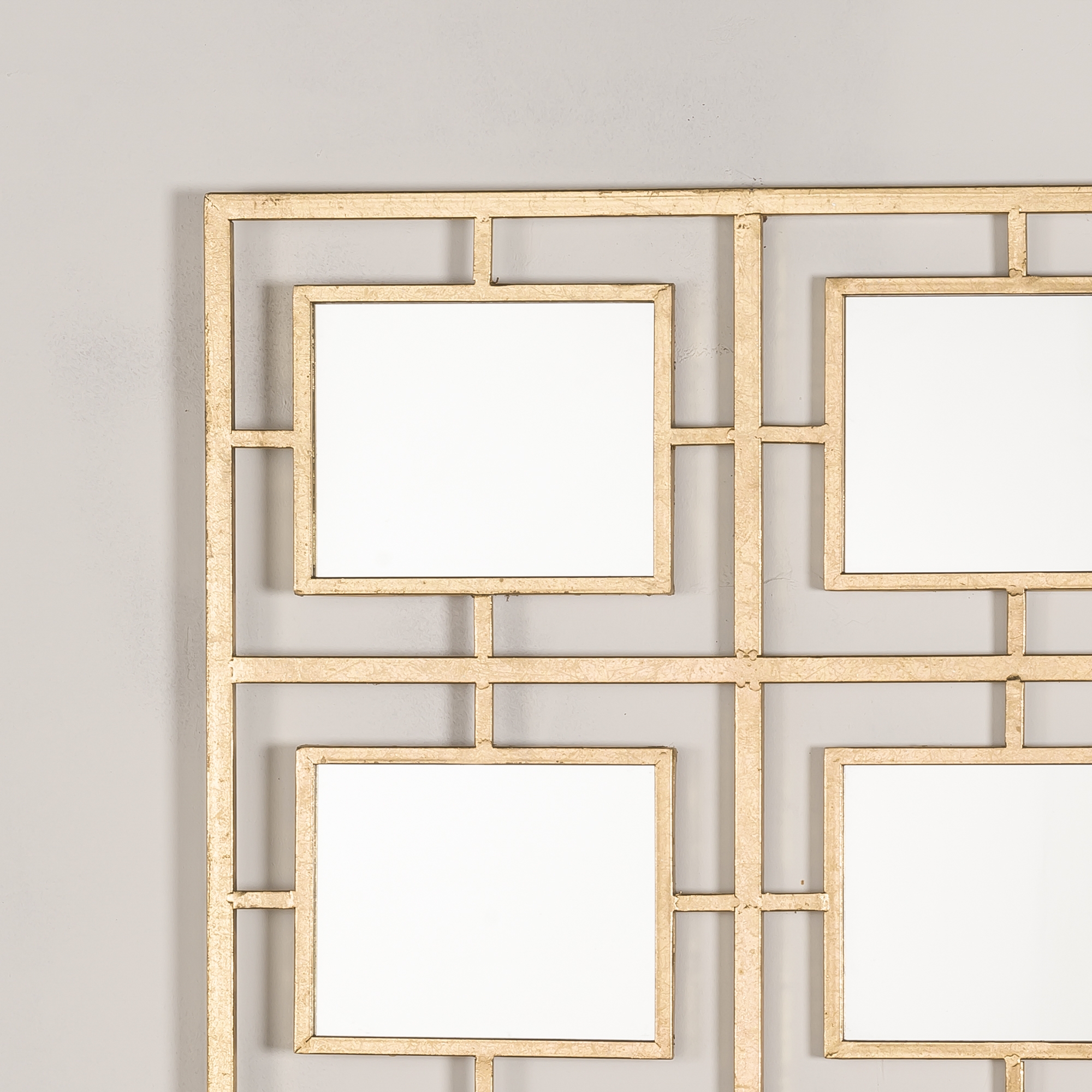 Gold Gilt Leaf Parisienne Metal Mirror EXTRA PACKAGING
