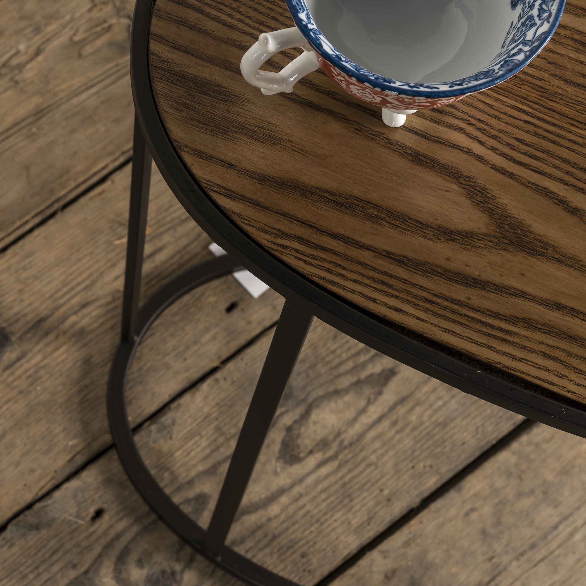 Gin Shu Metal Nest of Tables - Black