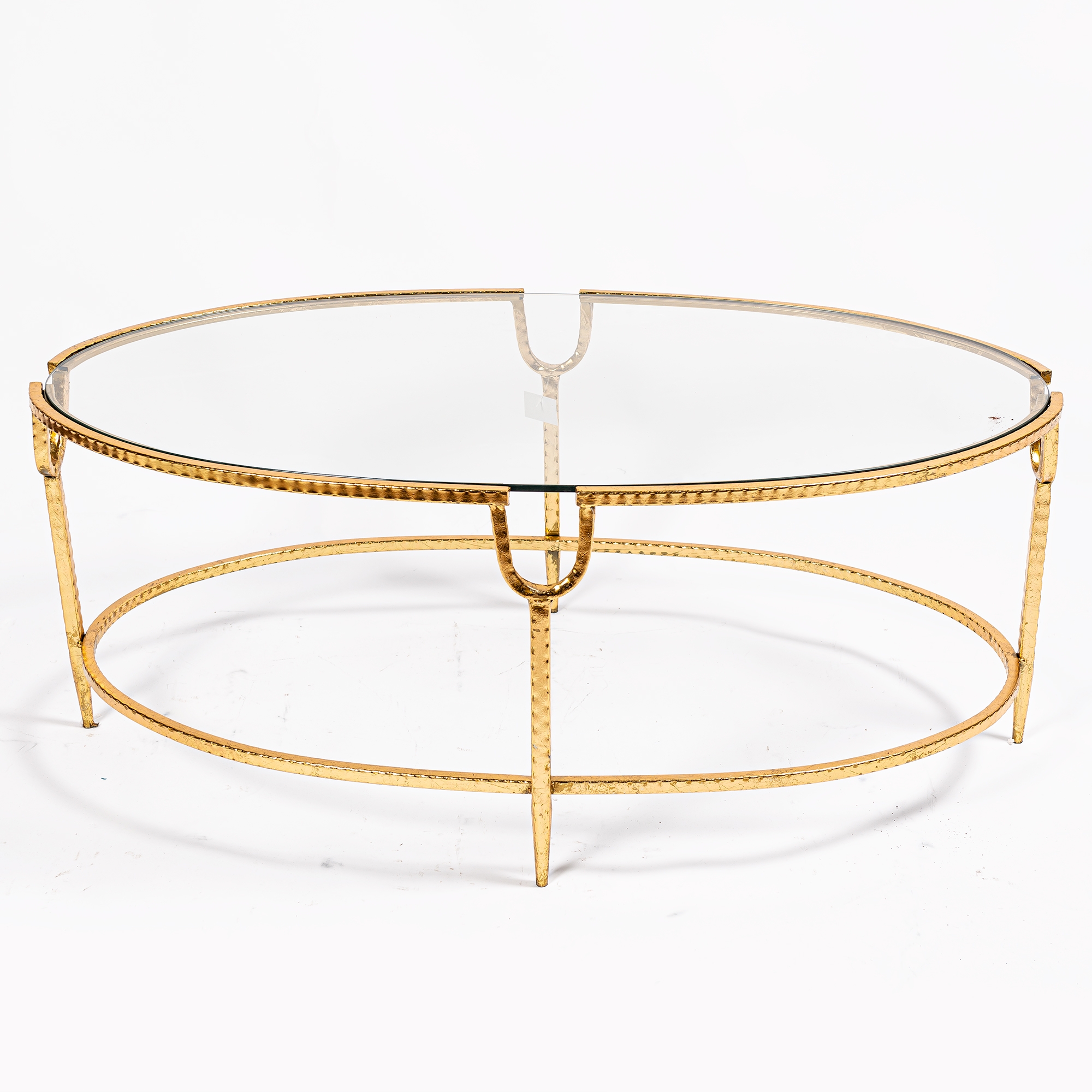 Gin Shu Metal Coffee Table - Gold Gilt Leaf