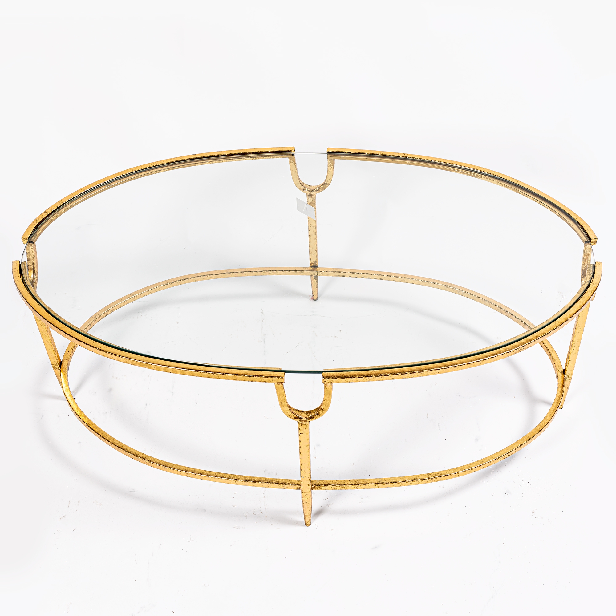 Gin Shu Metal Coffee Table - Gold Gilt Leaf