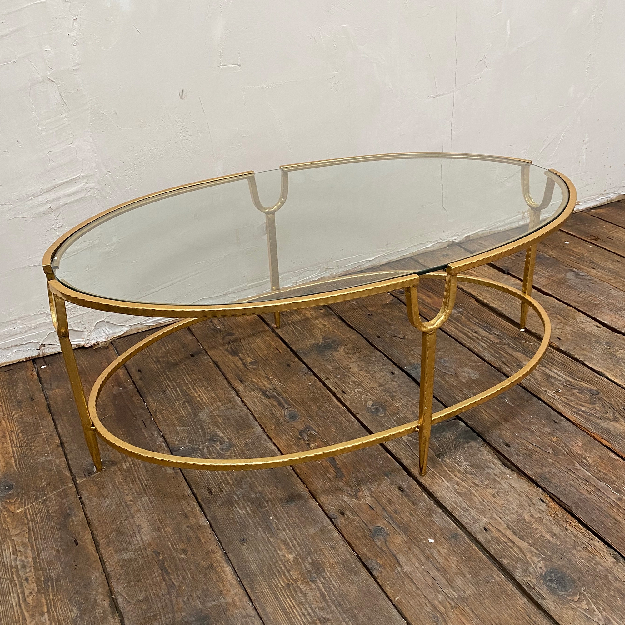 Gin Shu Metal Coffee Table - Gold Gilt Leaf