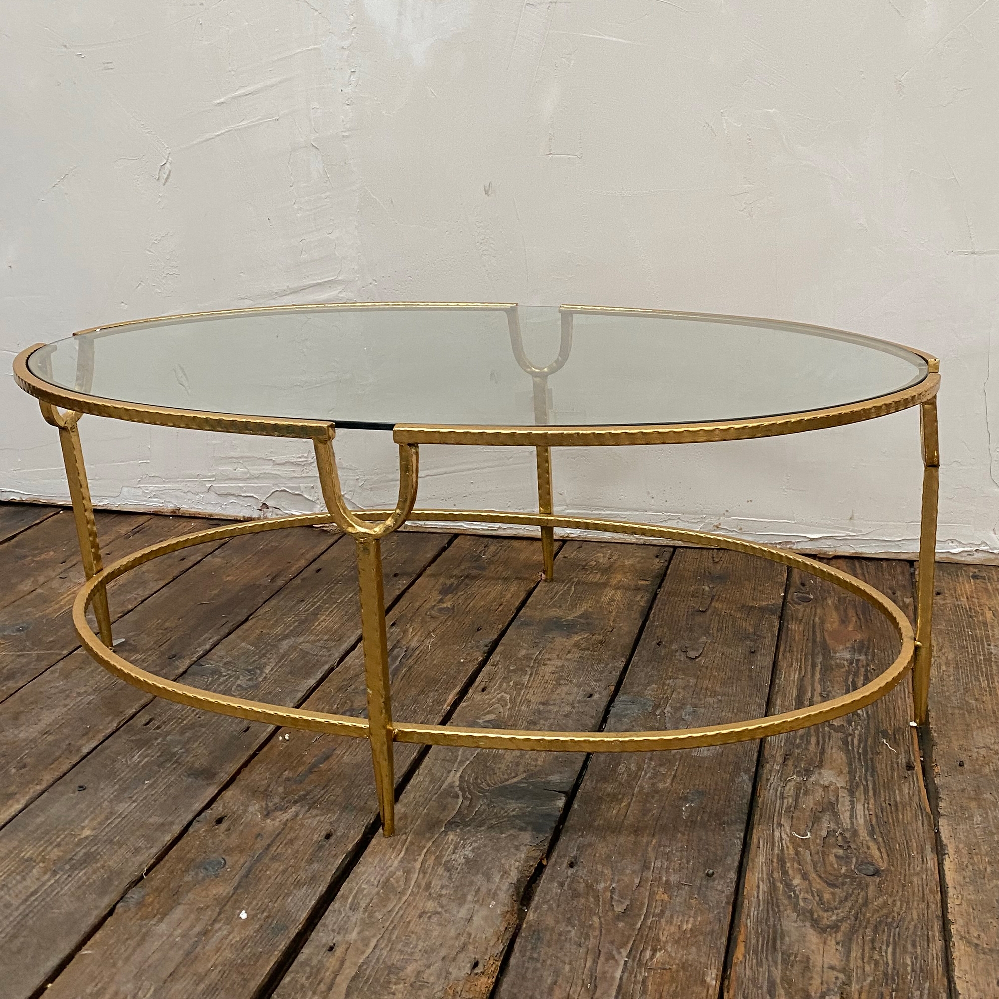 Gin Shu Metal Coffee Table - Gold Gilt Leaf