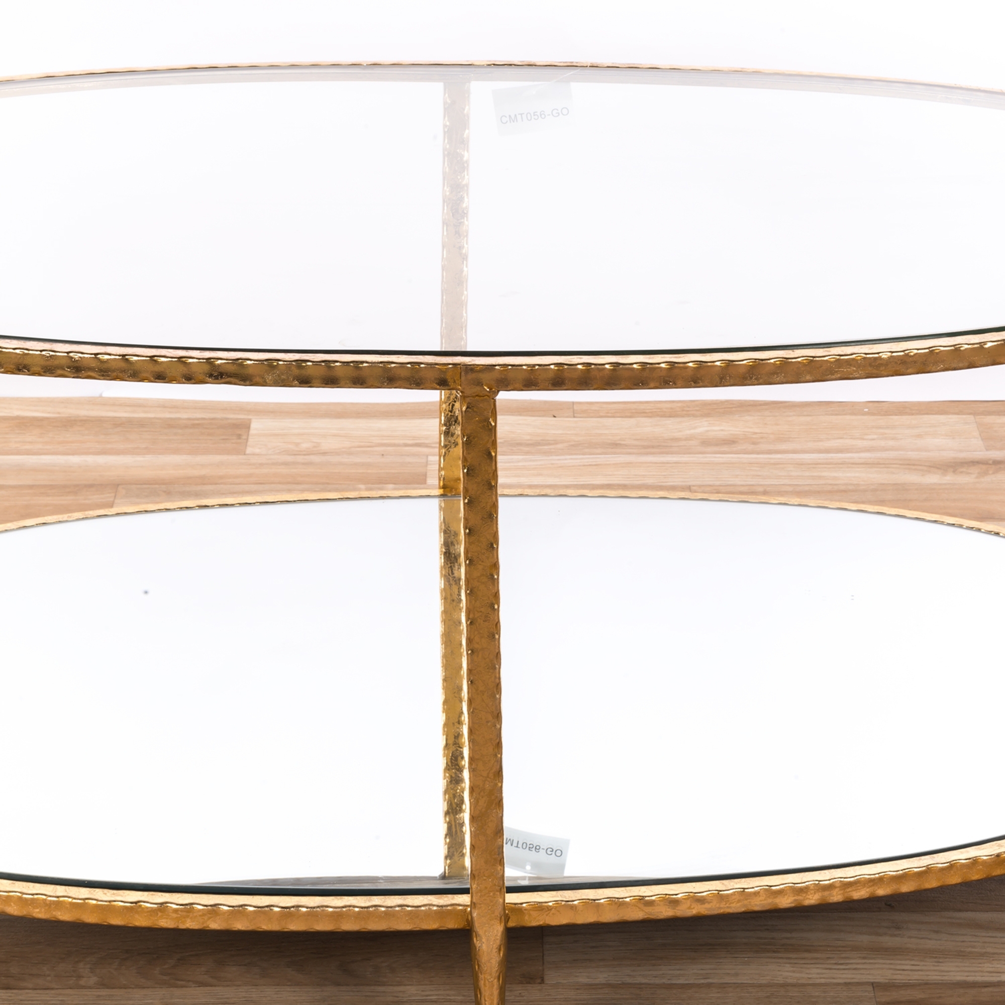 Gold Gilt Leaf Parisienne Metal Coffee Table 