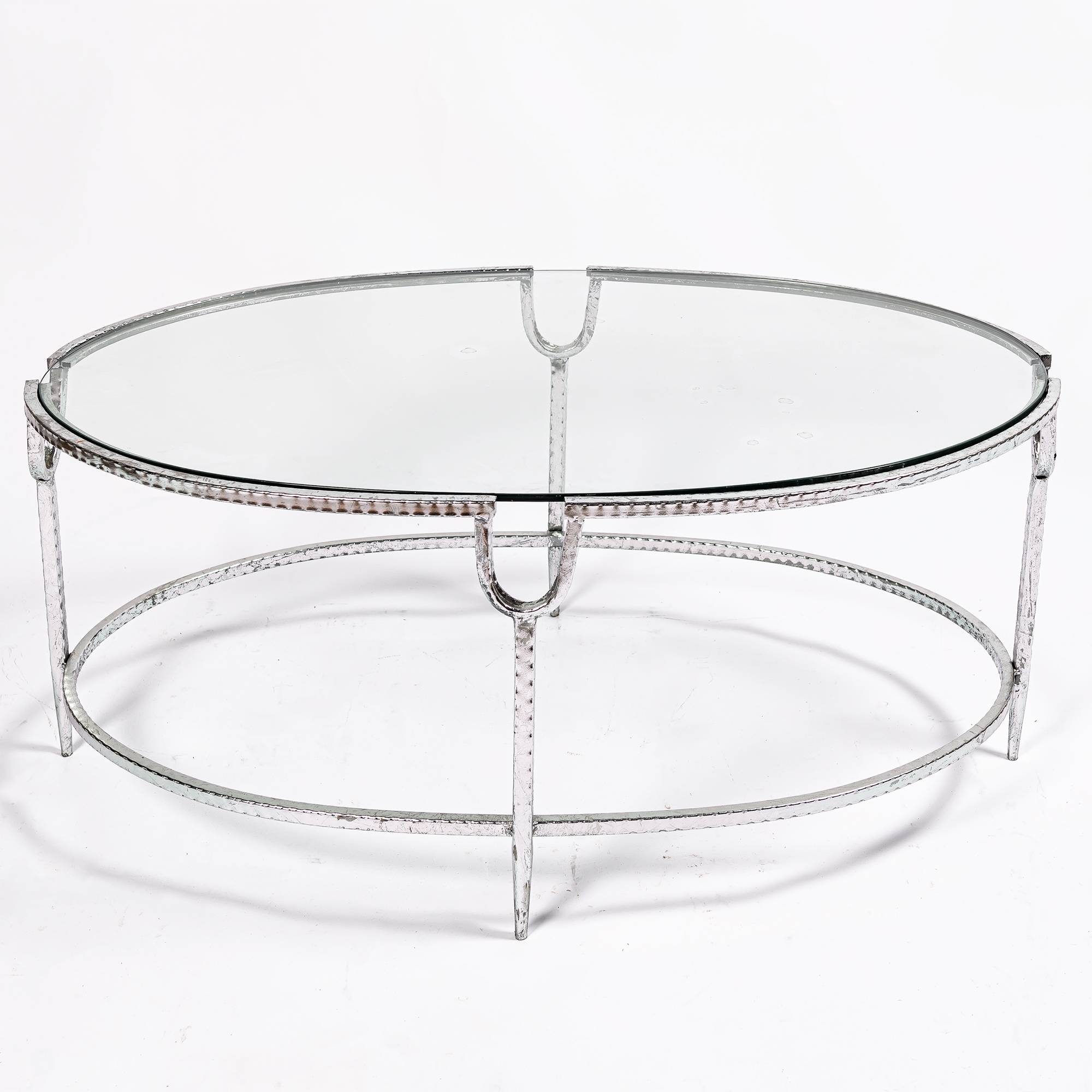 Gin Shu Metal Coffee Table - Silver Gilt Leaf