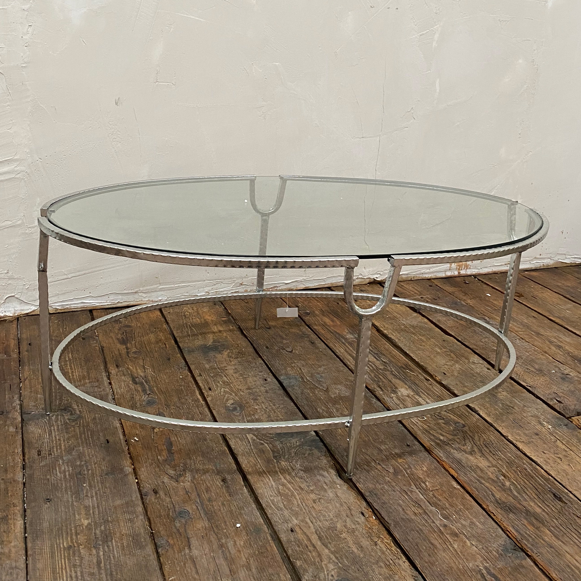 Gin Shu Metal Coffee Table - Silver Gilt Leaf