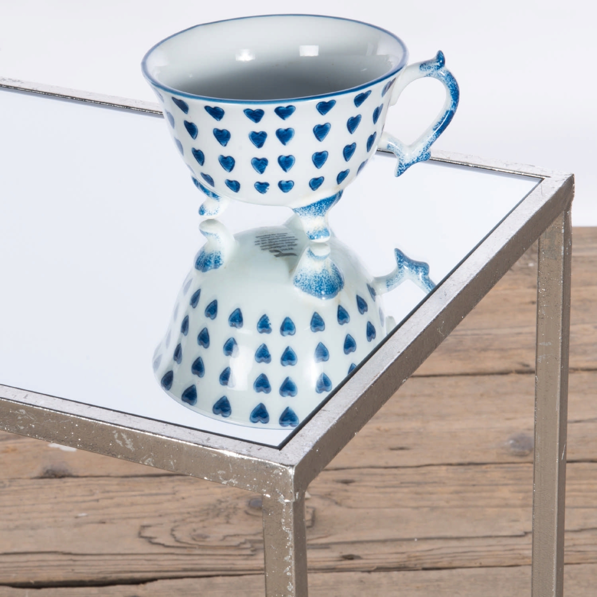 Gin Shu Metal Nest of Tables - Silver Gilt Leaf
