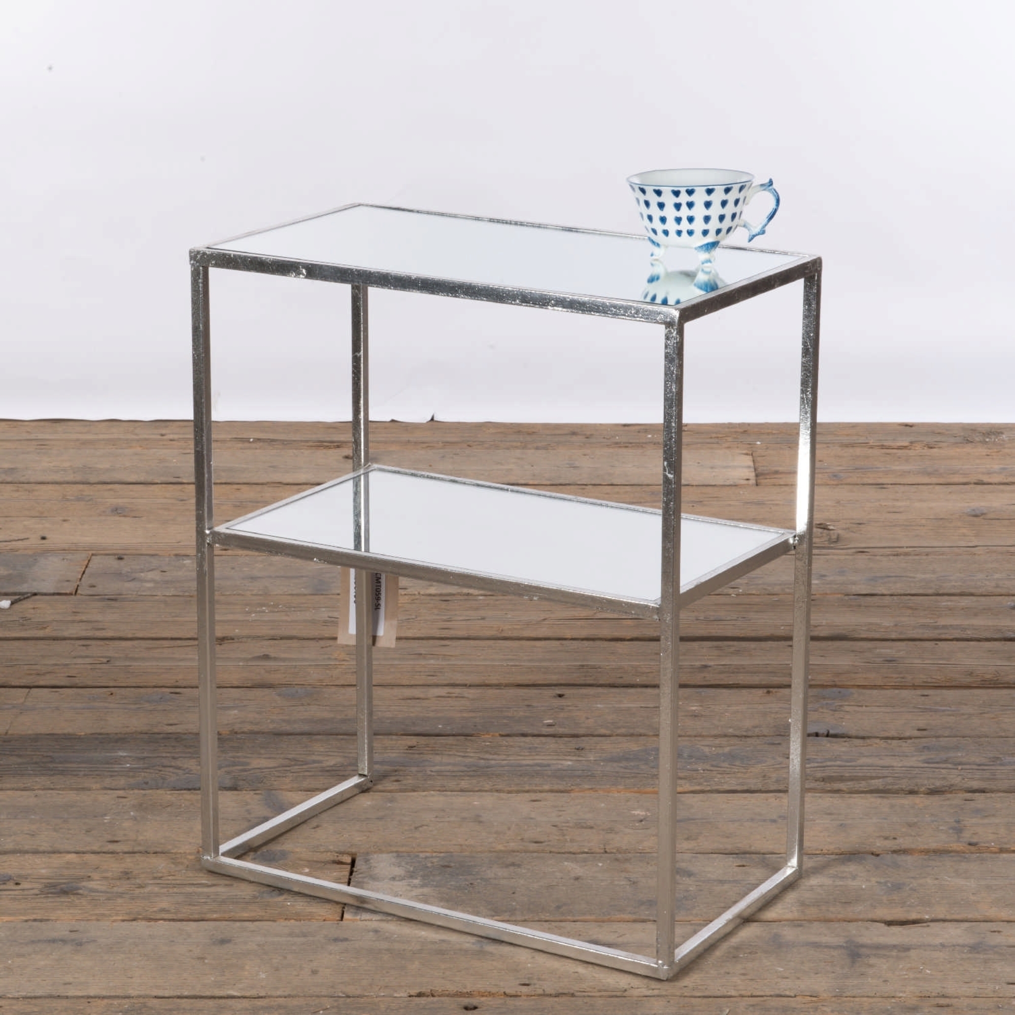 Gin Shu Metal Nest of Tables - Silver Gilt Leaf