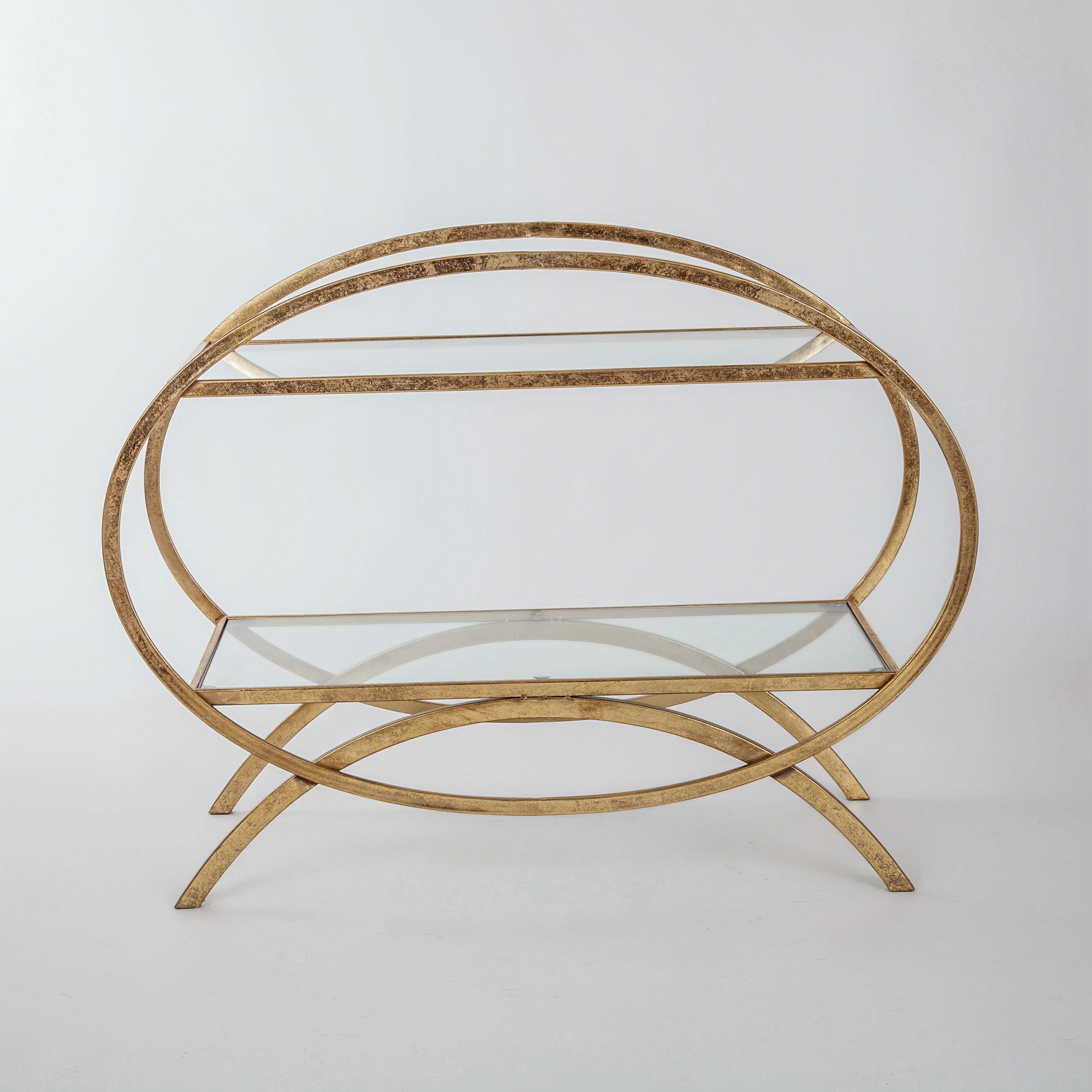 Gin Shu Metal Shelf - Gold Gilt Leaf