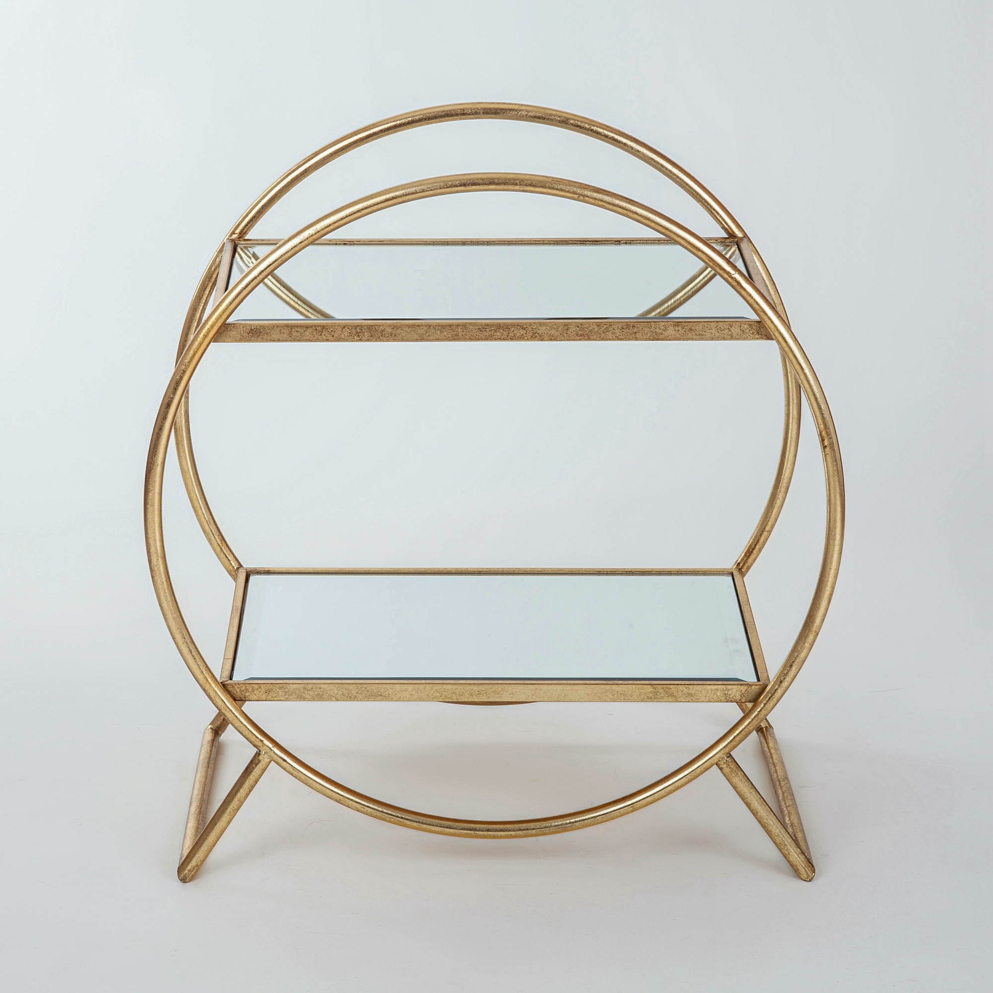 Gin Shu Metal Shelf - Gold Gilt Leaf