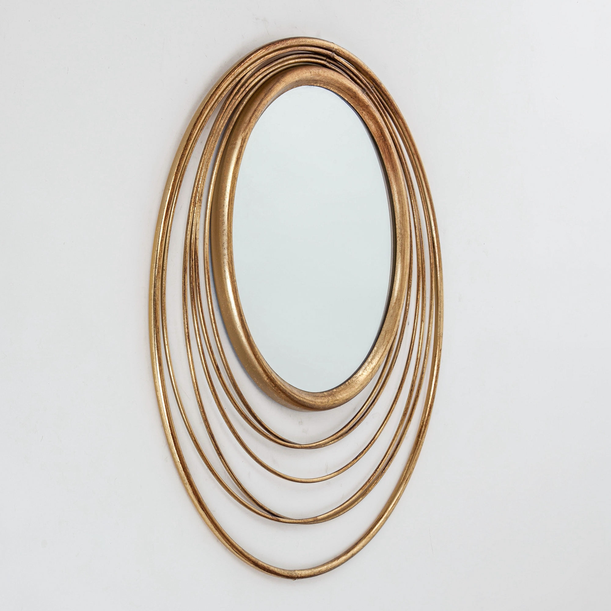 Gin Shu Metal Mirror - Gold Gilt Leaf