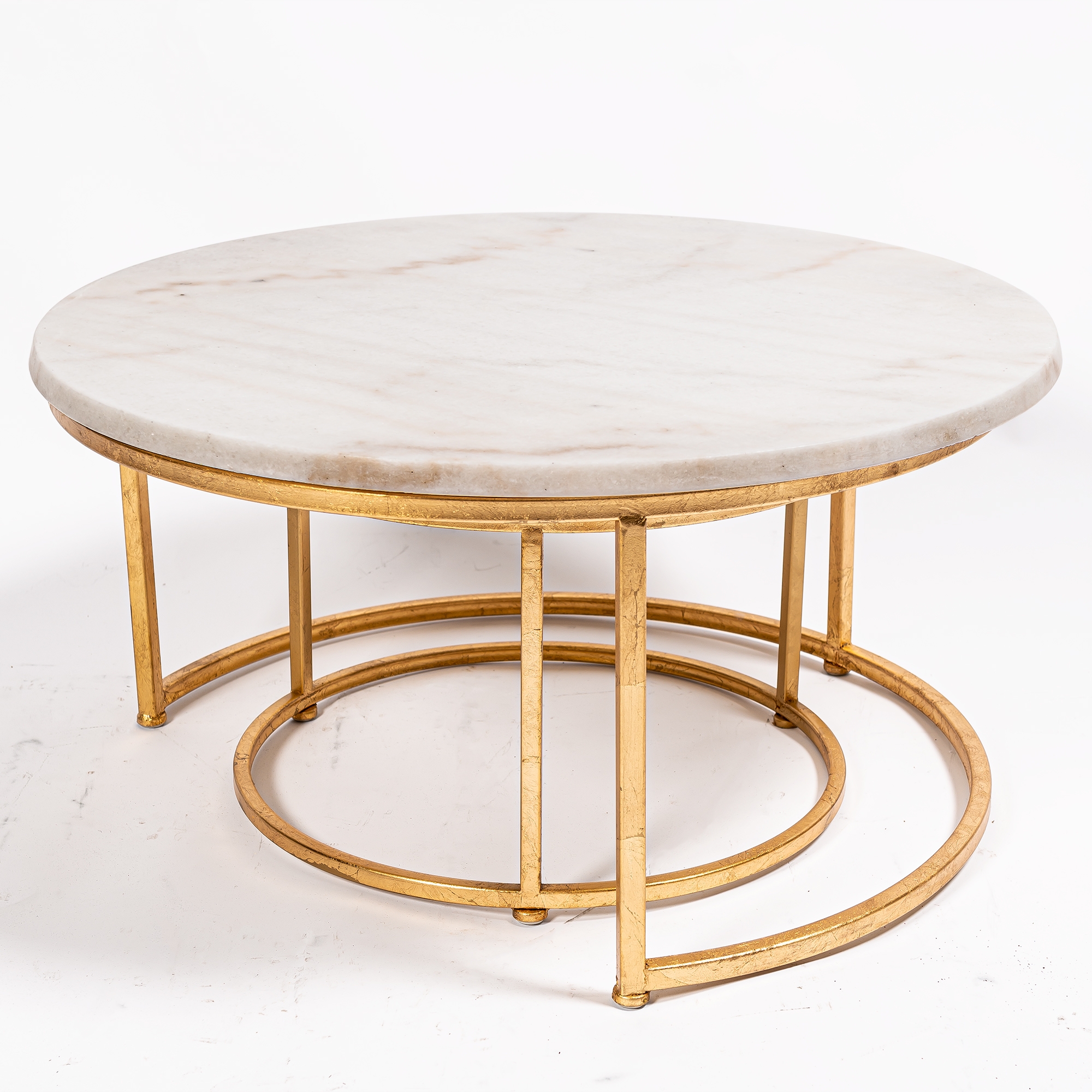 Gin Shu Marble Top Nest of Tables