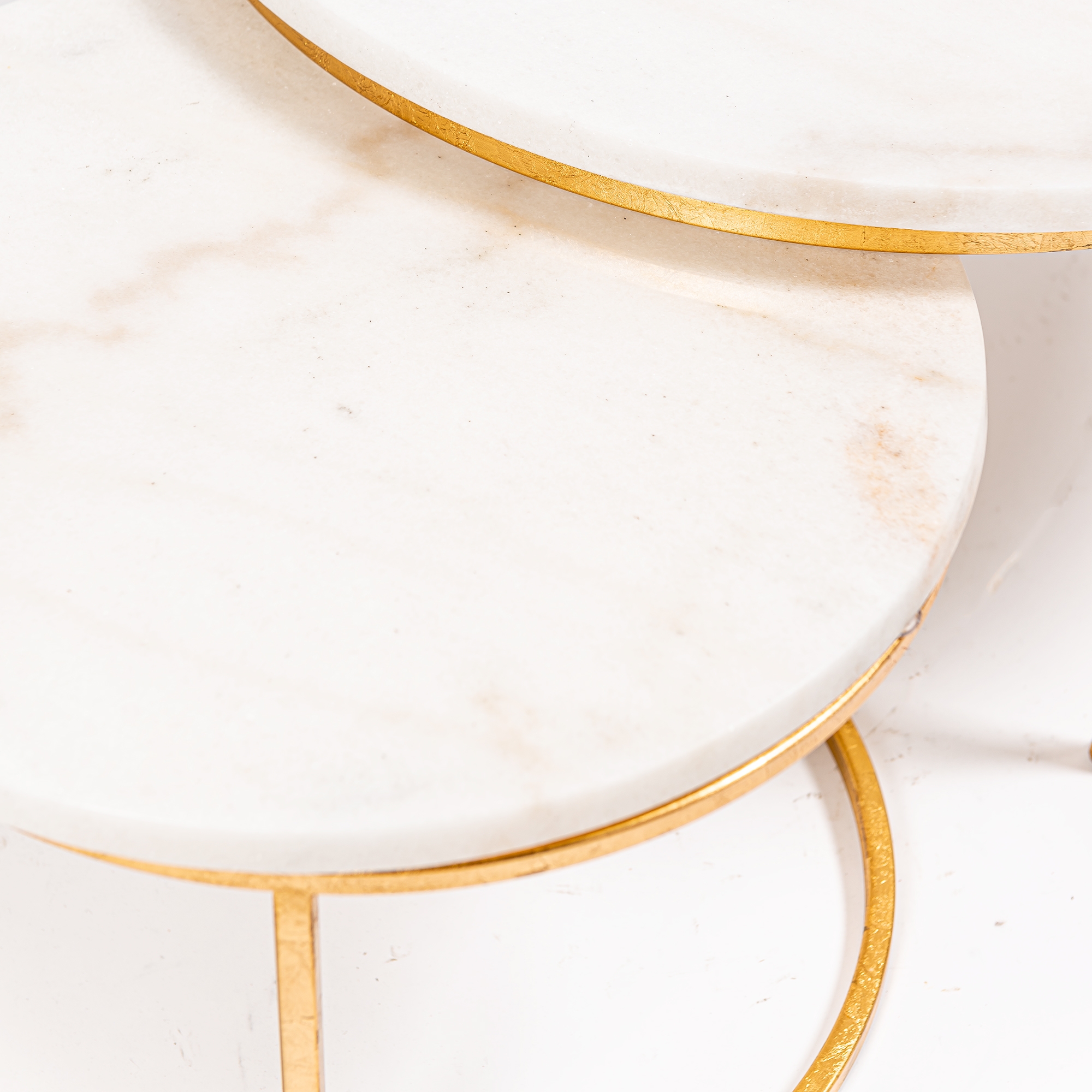 Gin Shu Marble Top Nest of Tables