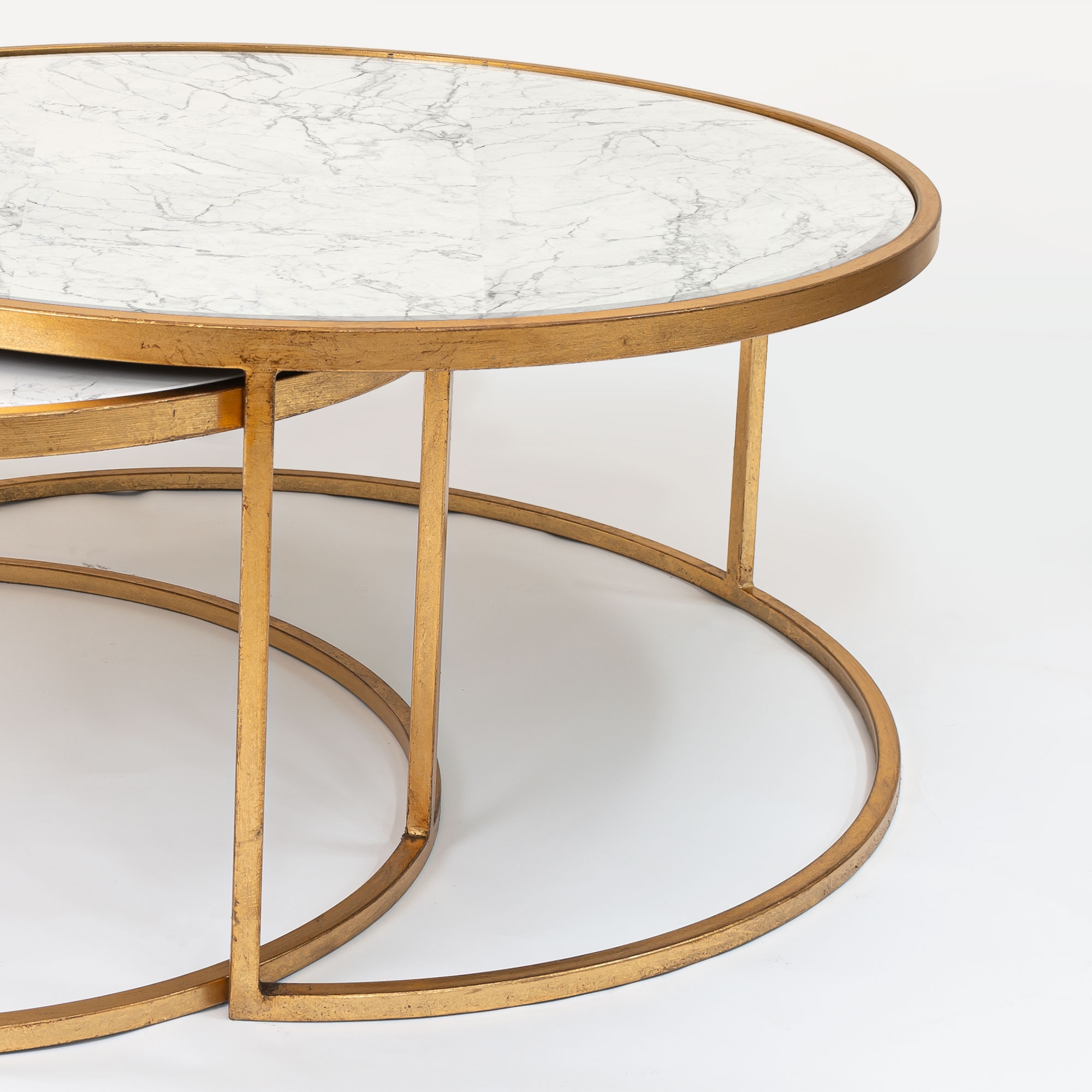 Gin Shu Marble Top Nest of Tables