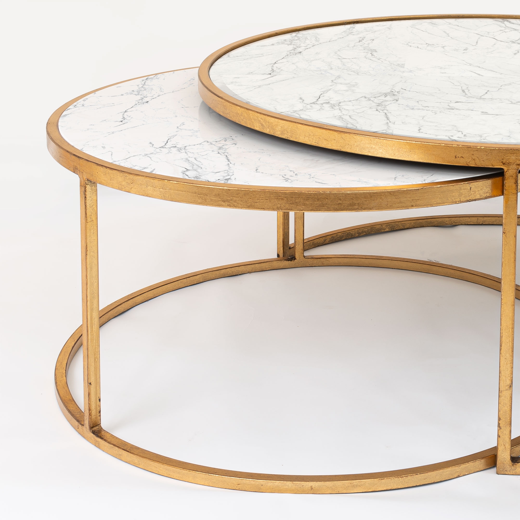 Gin Shu Marble Top Nest of Tables