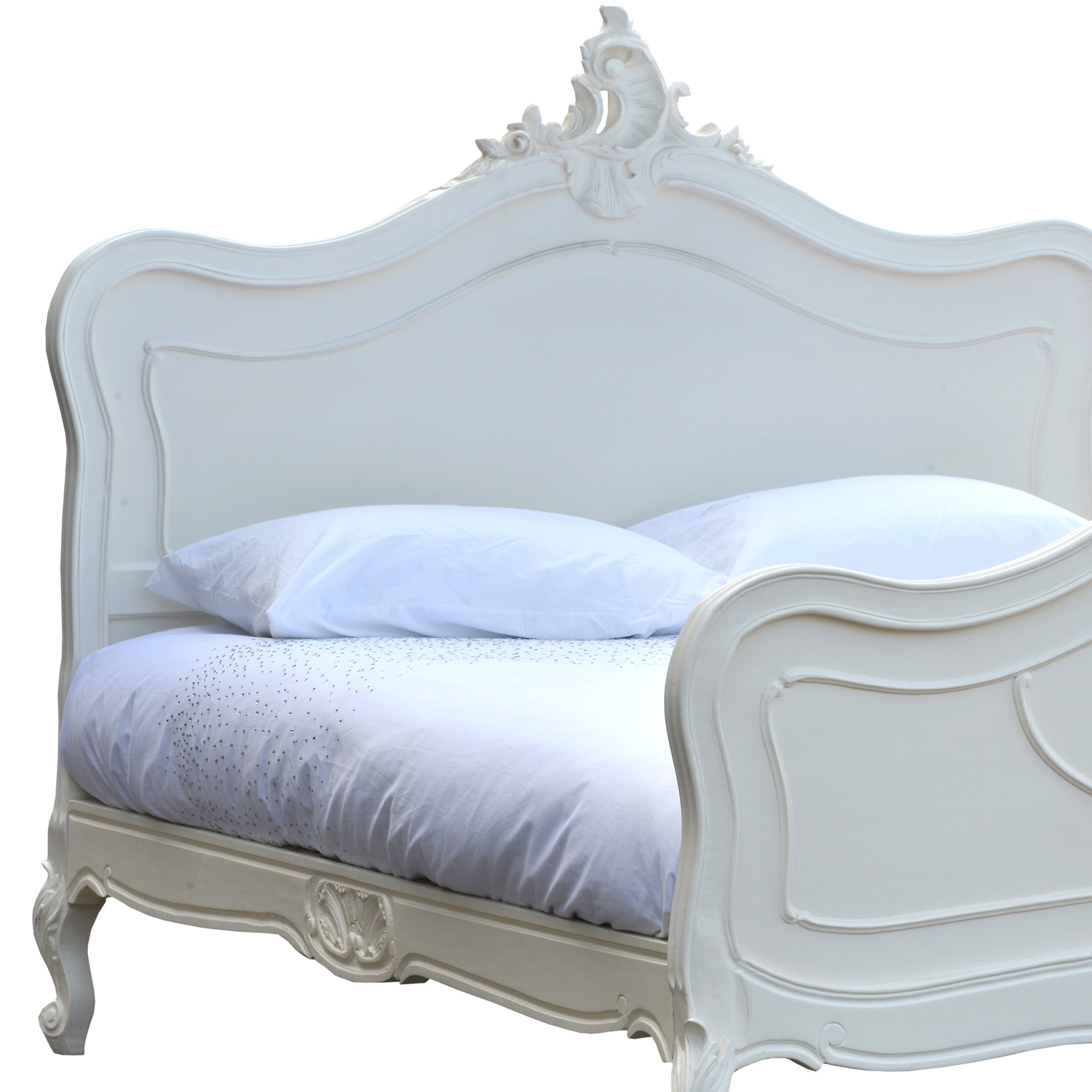 French Style Bed - White