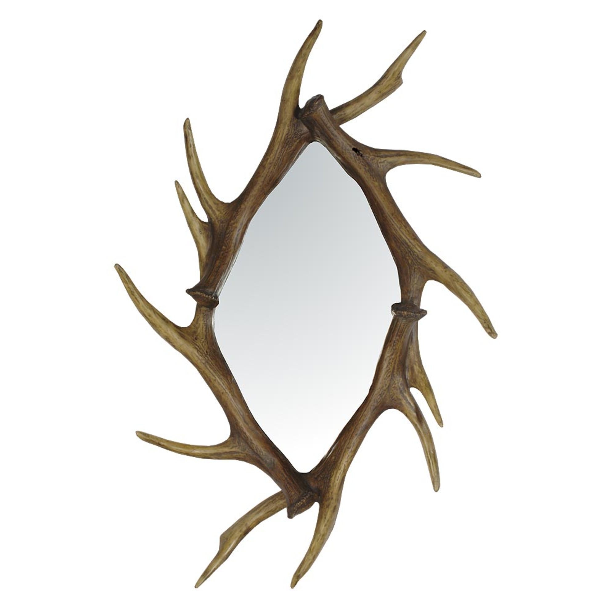 Antler frame with mirror