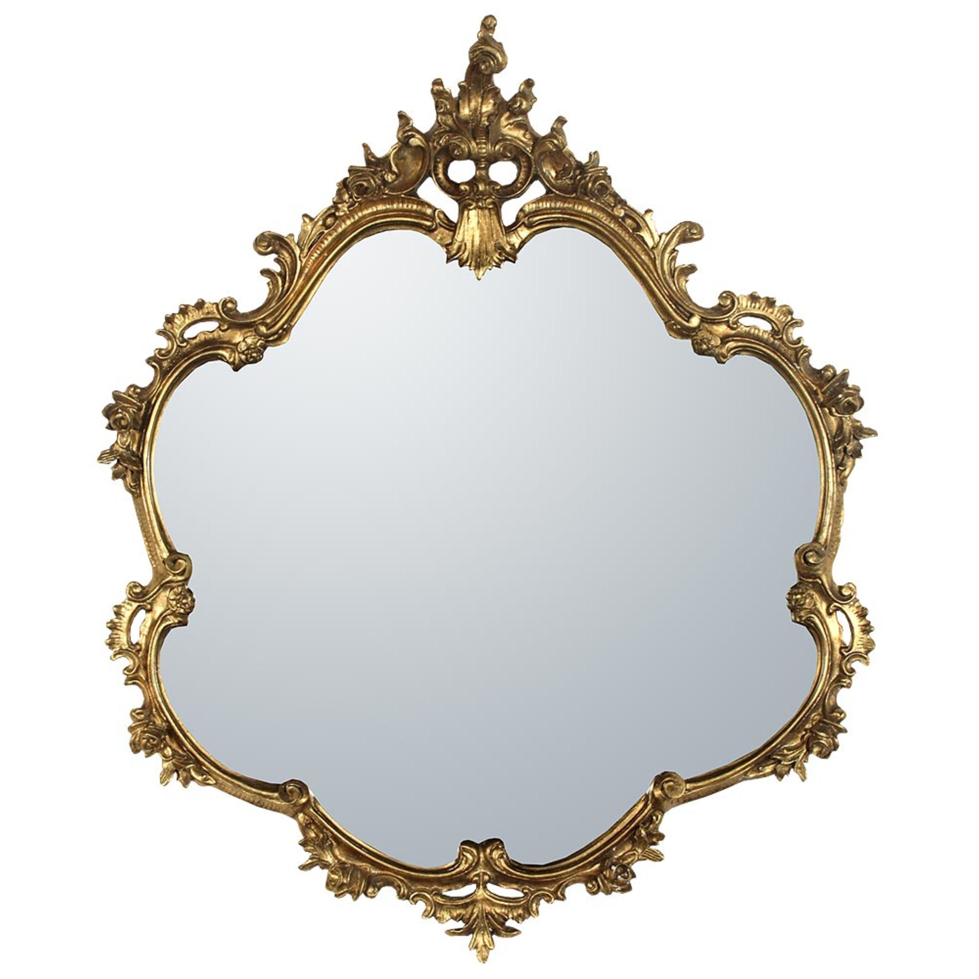 Gold Gilt Leaf Bevelled Mirror