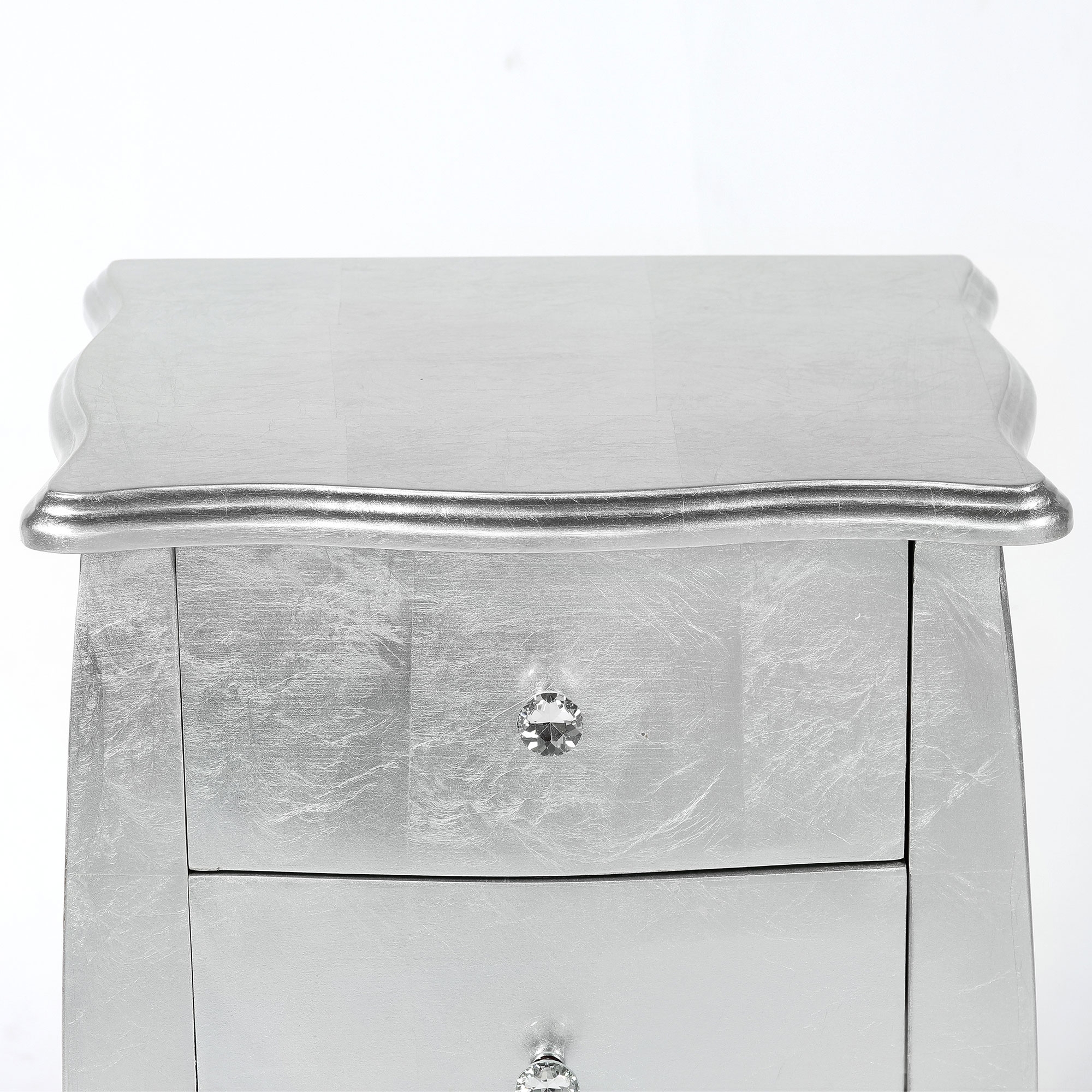 The Alchemist Bedside Table - Silver Gilt Leaf