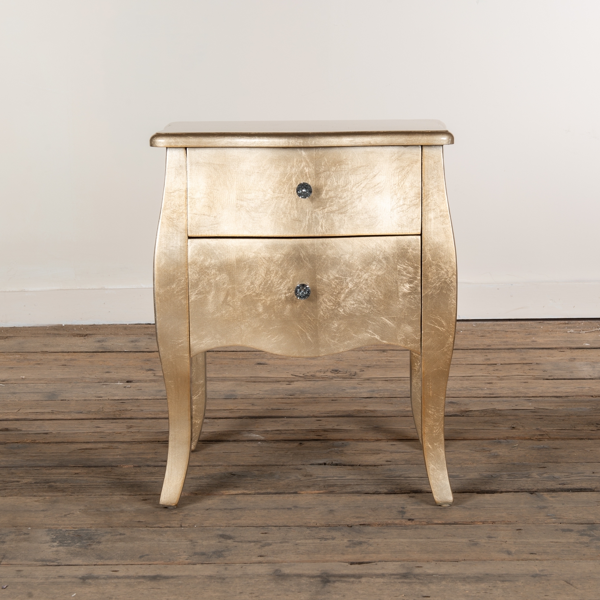 The Alchemist Bedside Table - Gold Gilt Leaf