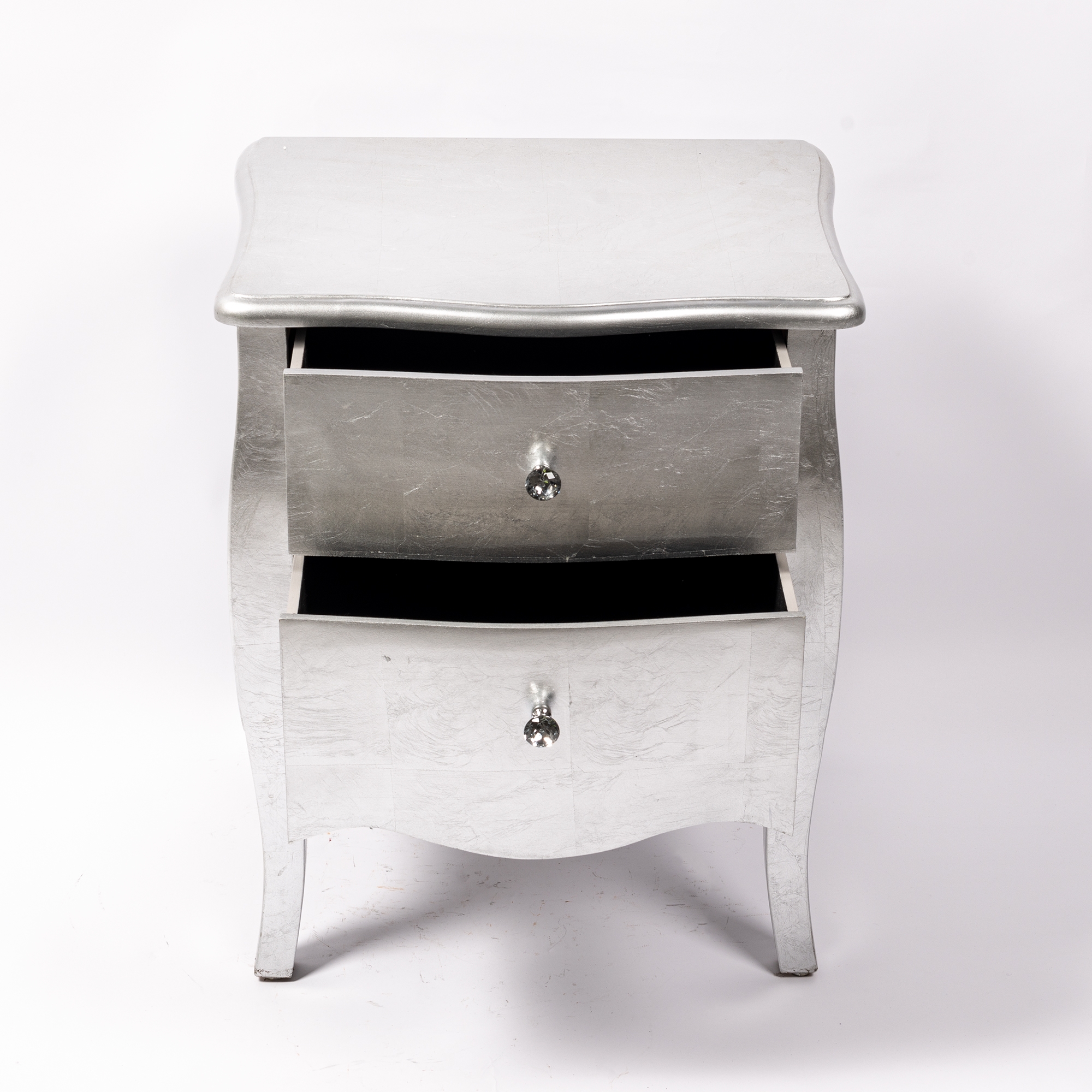 The Alchemist Bedside Table - Silver Gilt Leaf