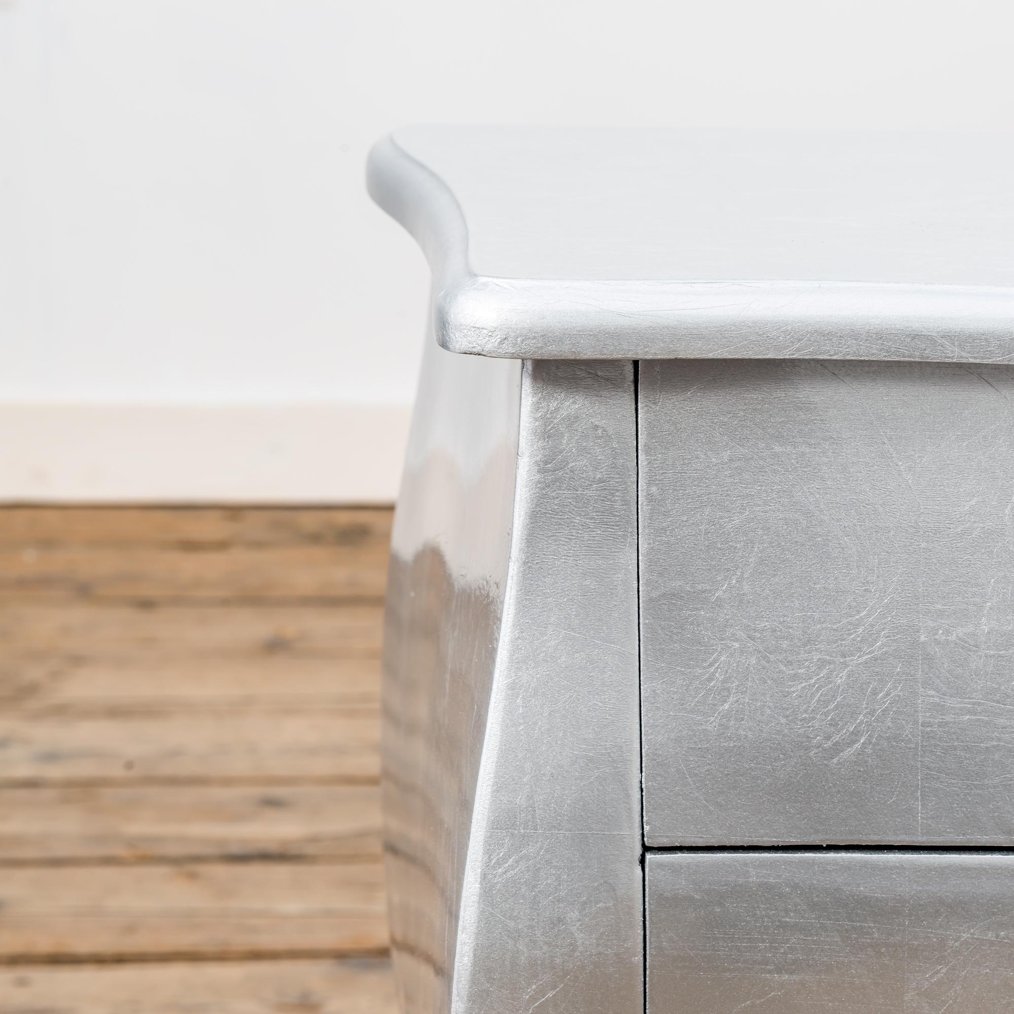 The Alchemist Bedside Table - Silver Gilt Leaf