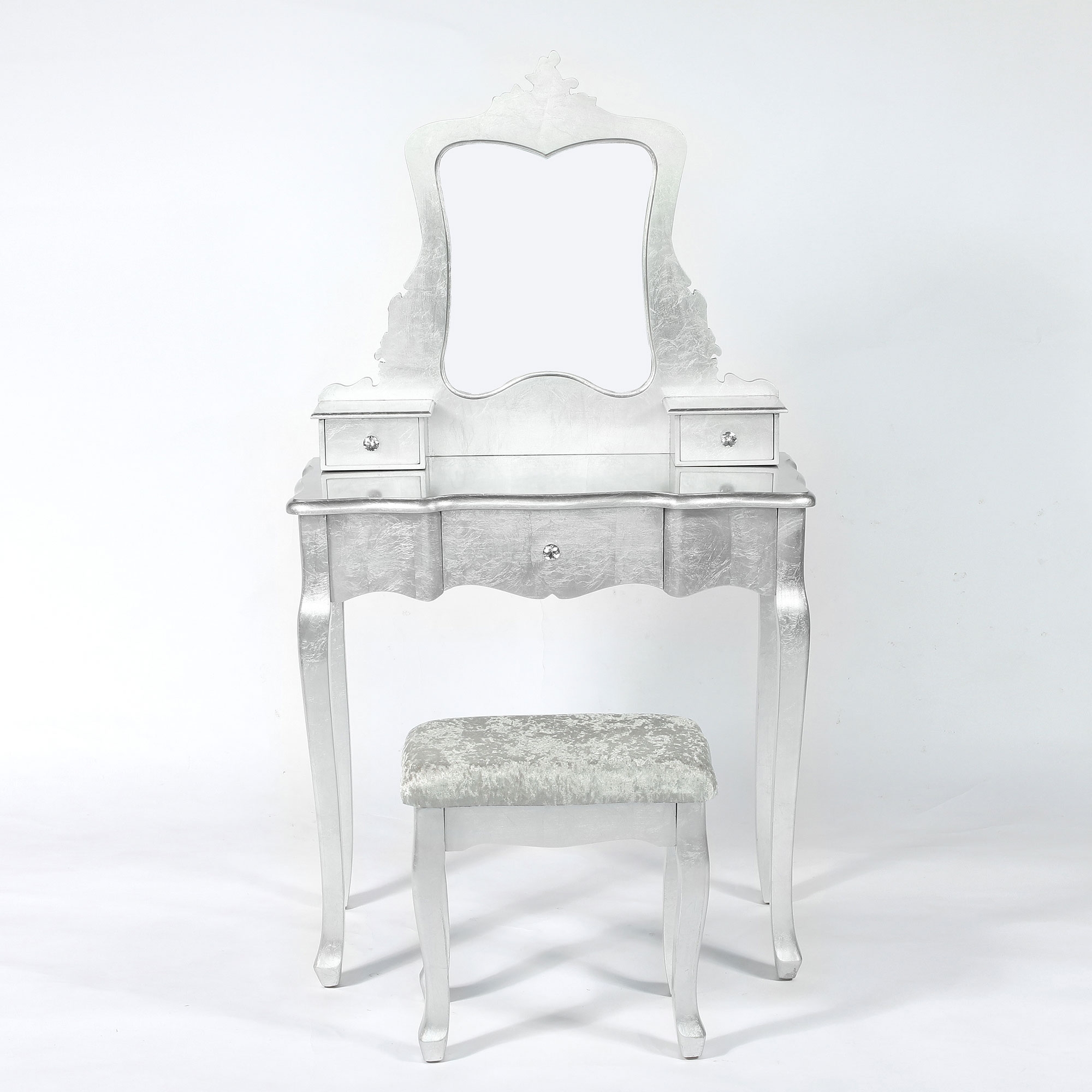 The Alchemist Dressing Table Set - Silver Gilt Leaf