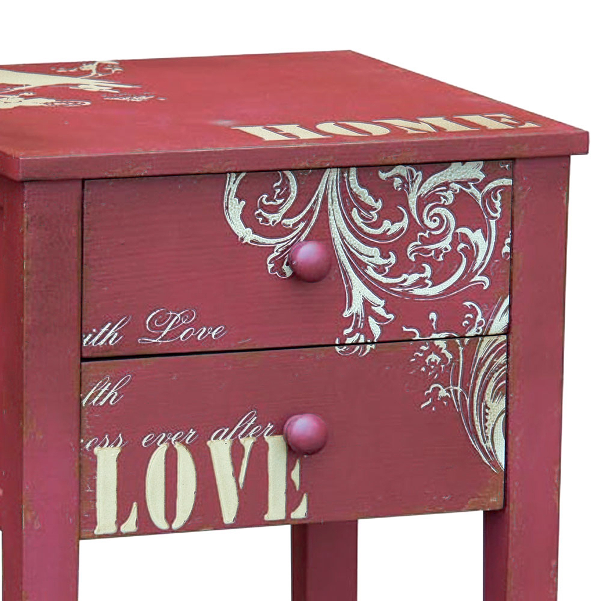 Just Mulberry Bedside Table - Pink