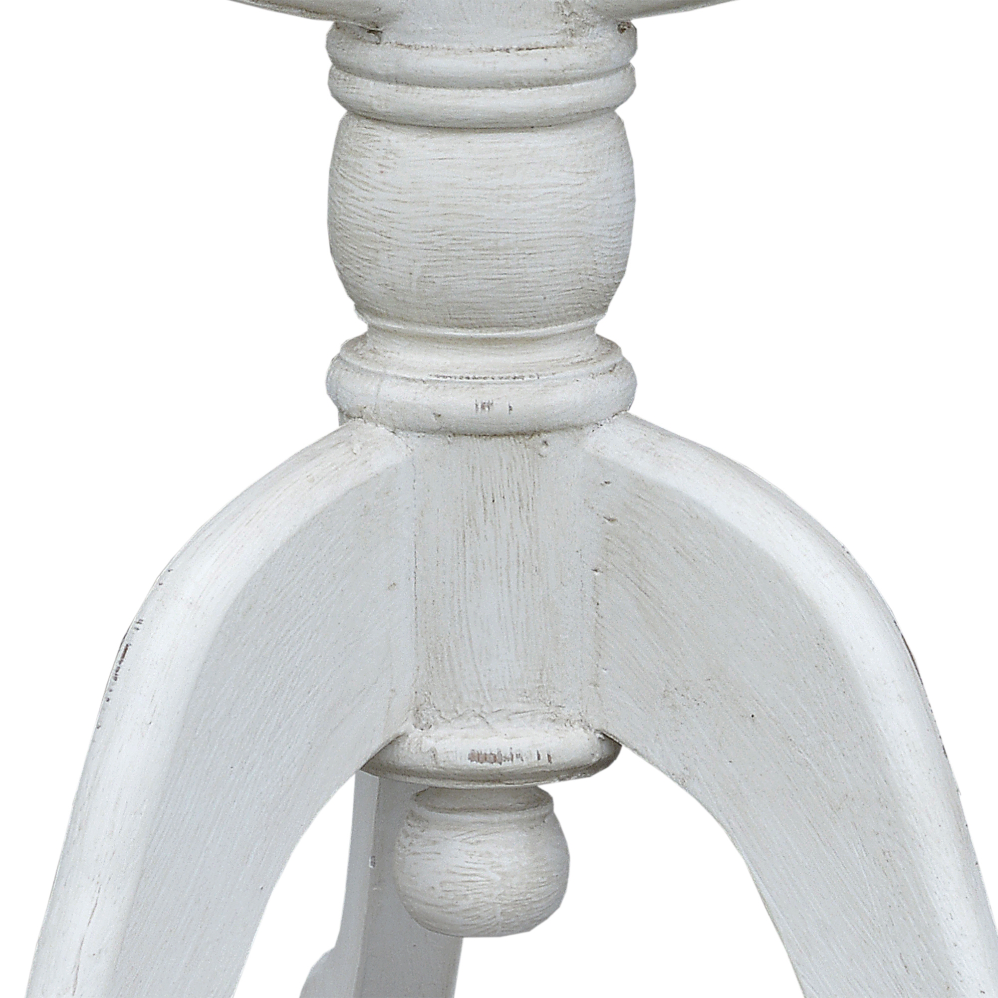Isabella Side Table - Pink and White