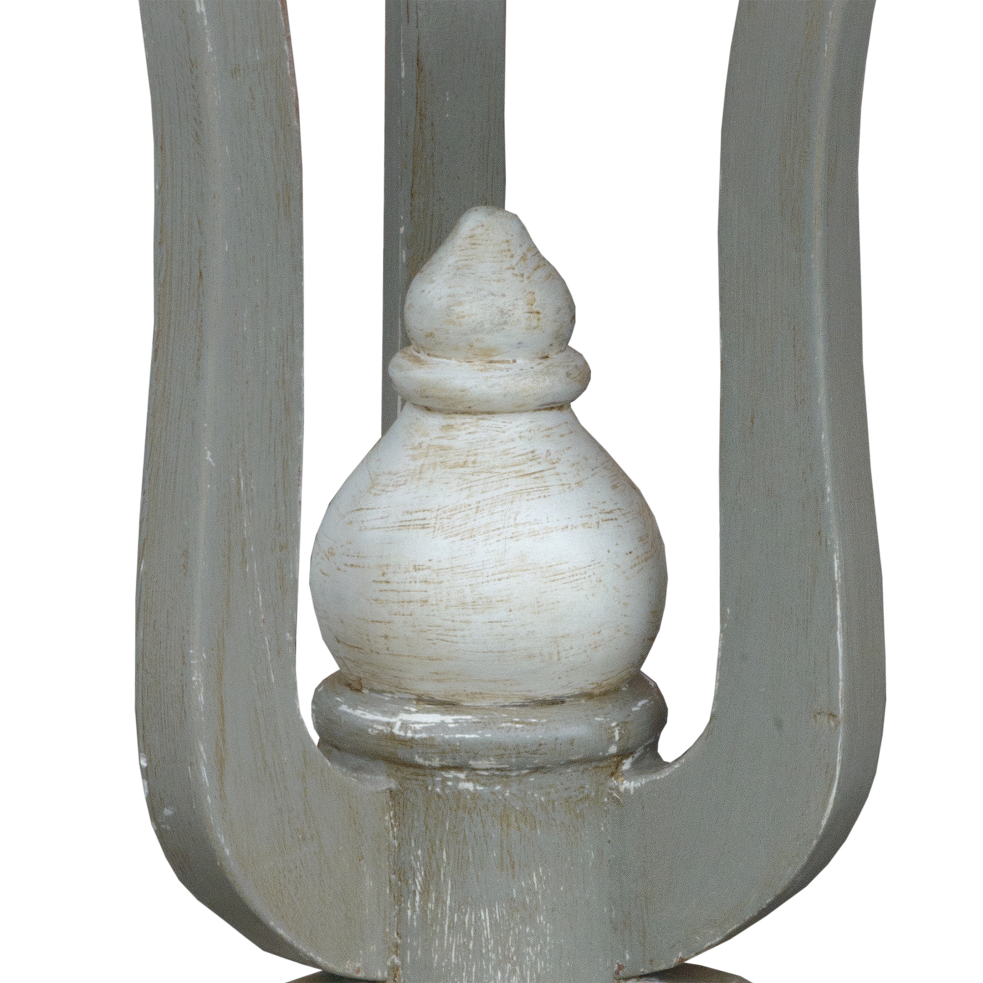 Isabella Side Table - Grey and White