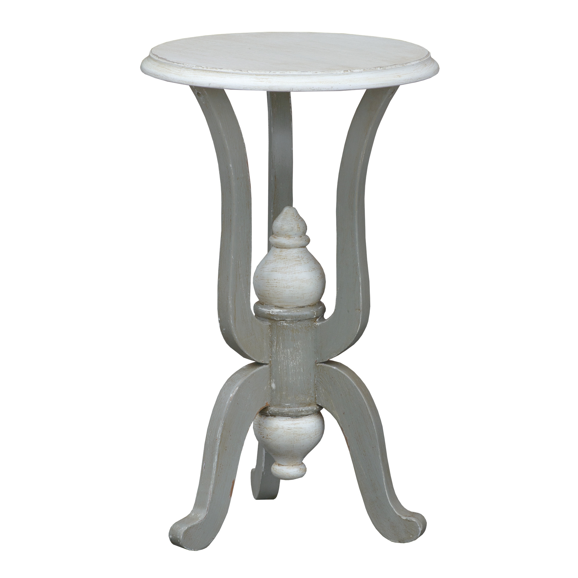 Isabella Side Table - Grey and White