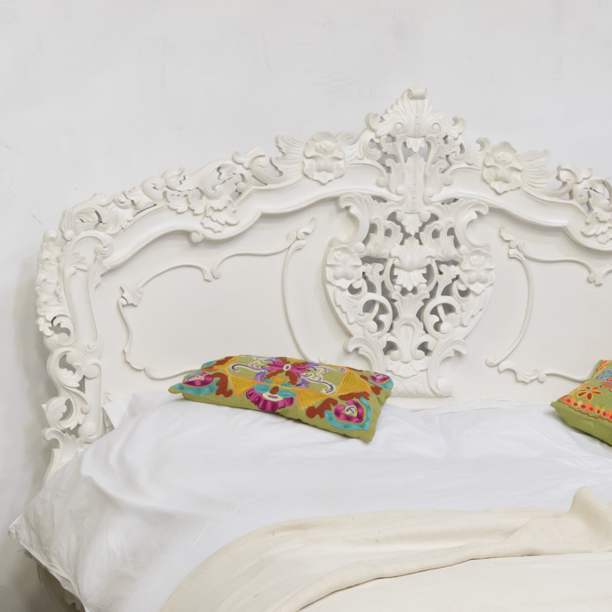 King Size Bed - White