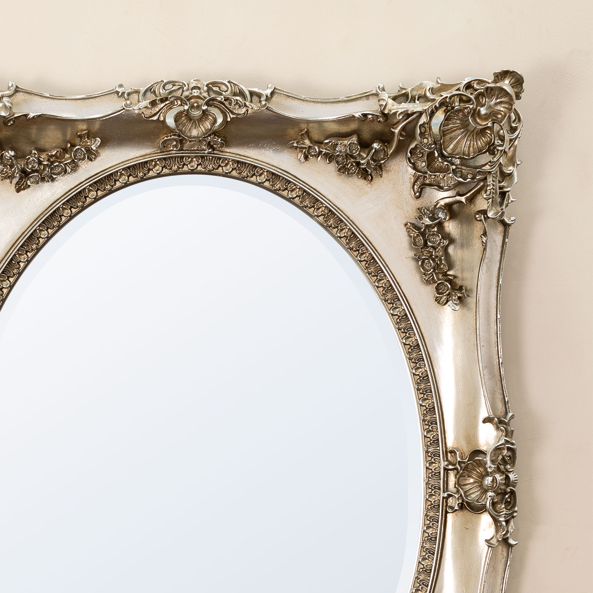 Beth Champagne Overmantle Mirror