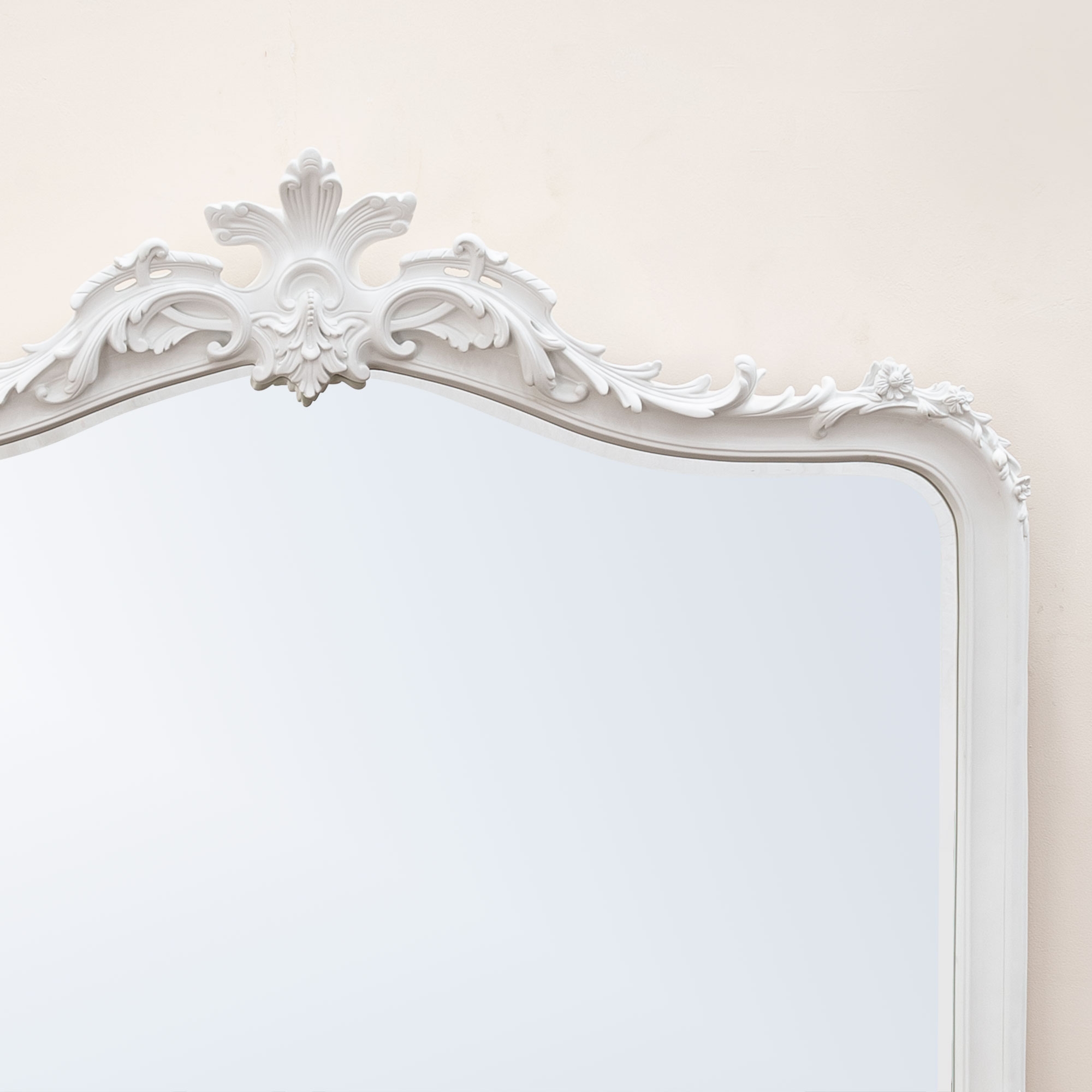 Patrica White Overmantle Mirror