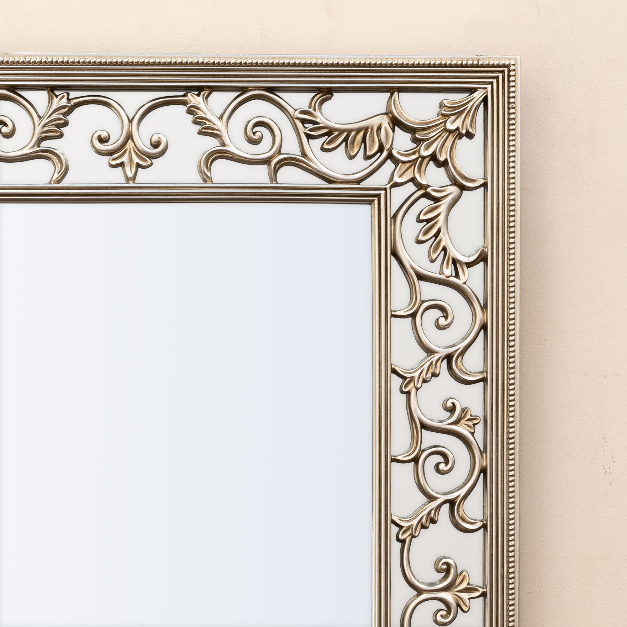 Rococo Champagne Overmantle Mirror