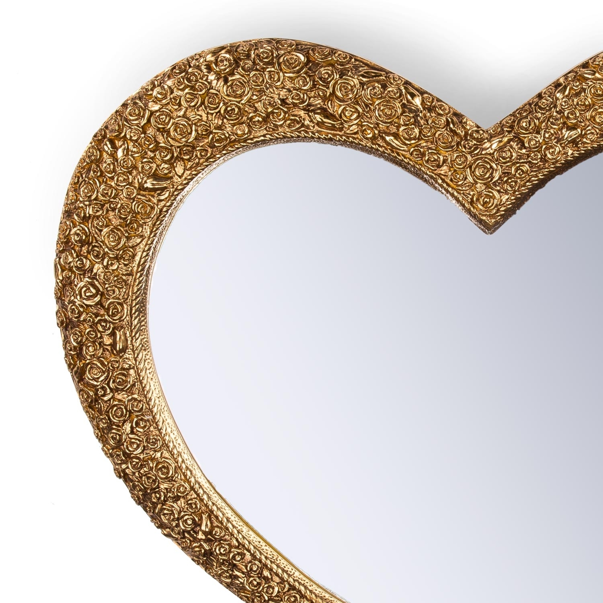 Gold Heart Mirror
