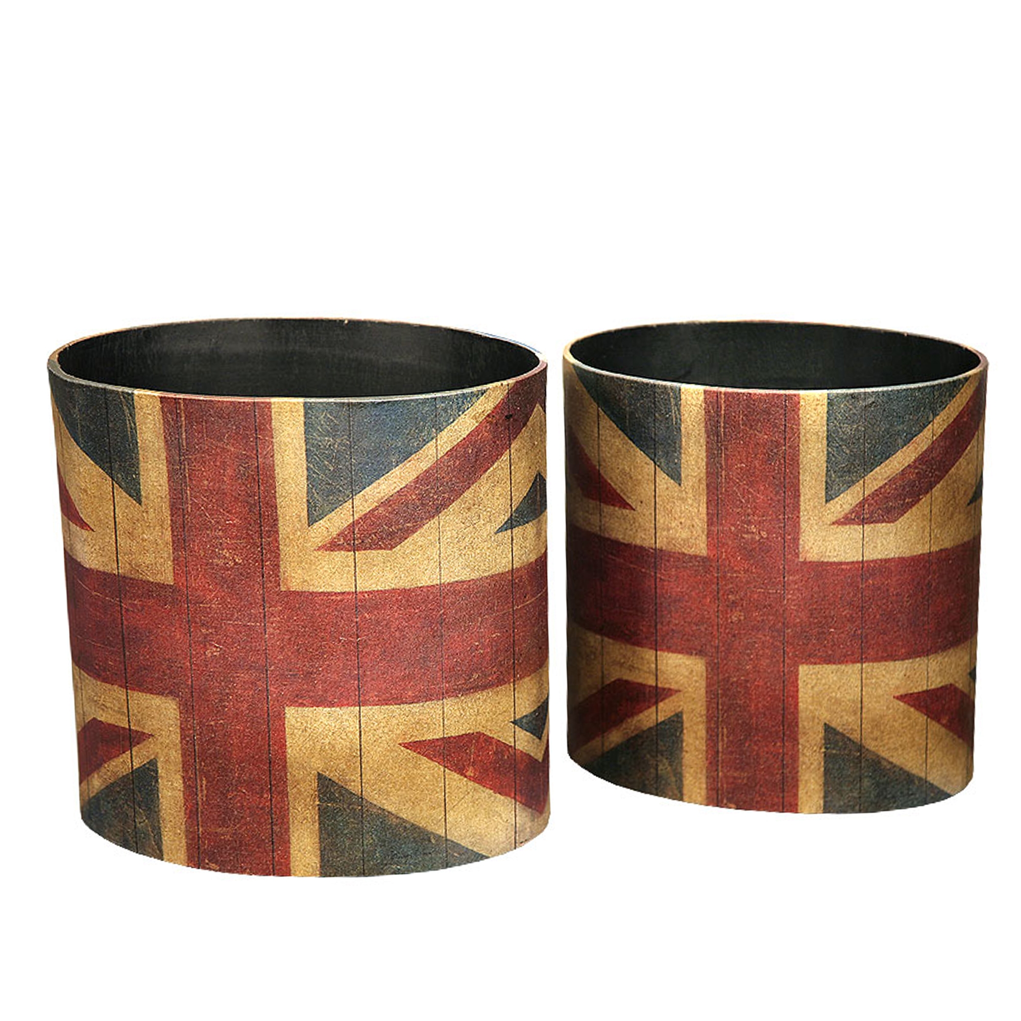Union Jack Waste Bins Set