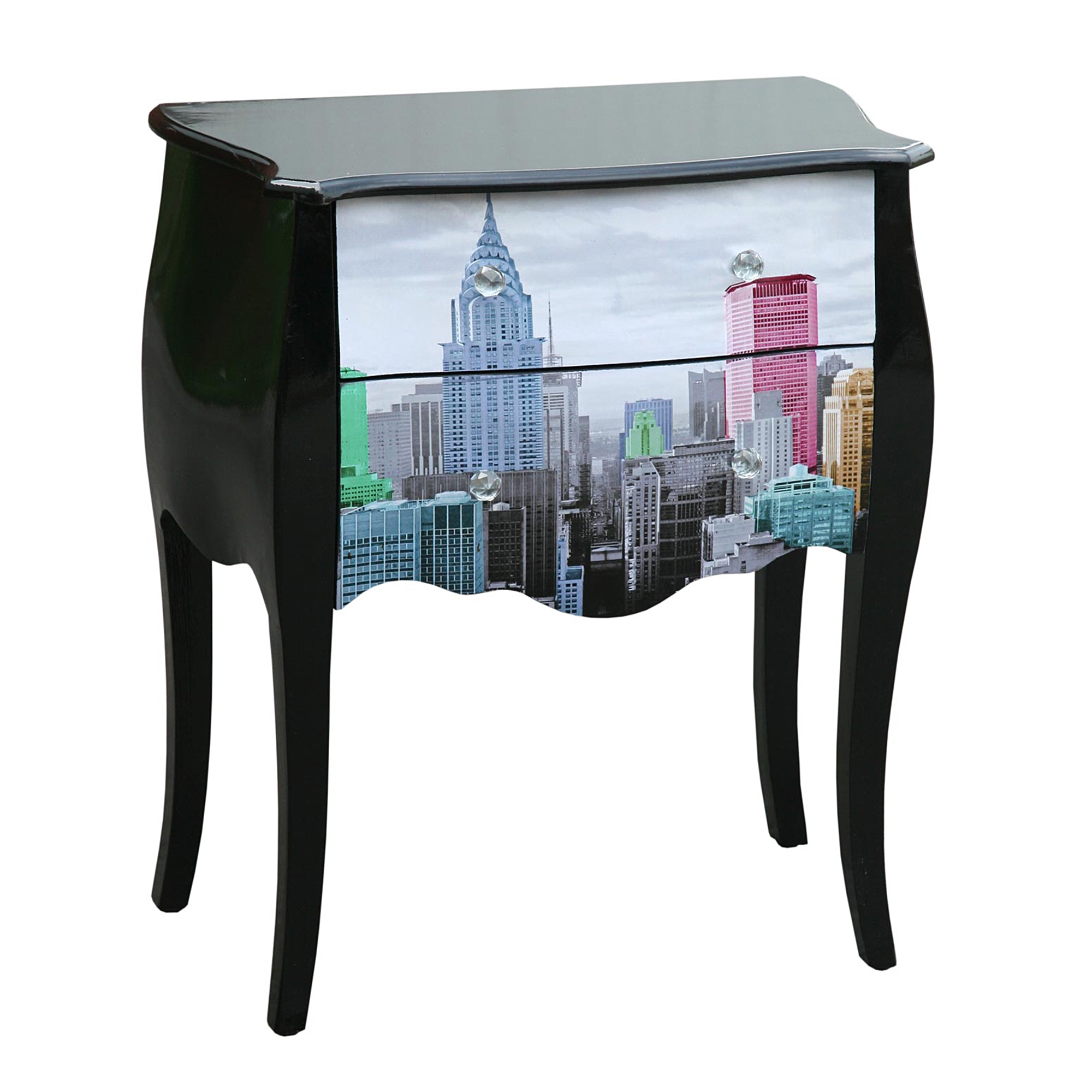 Urban Chic Bedside Table - Black