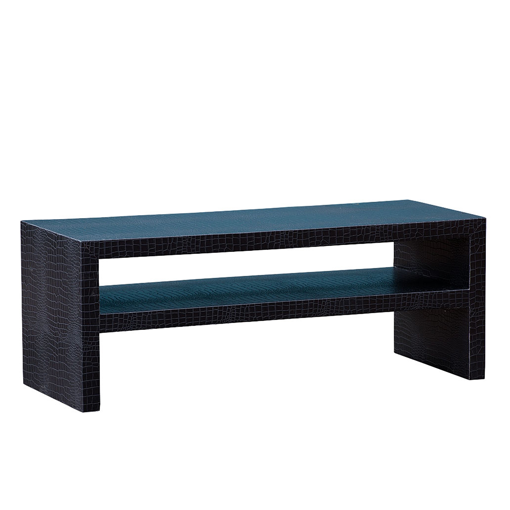 Mock Croc TV Media Unit - Black