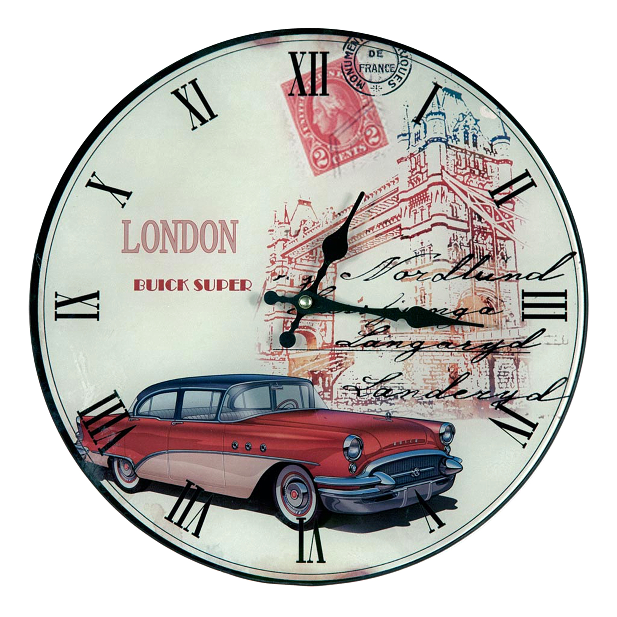 Urban Chic Glass Clock