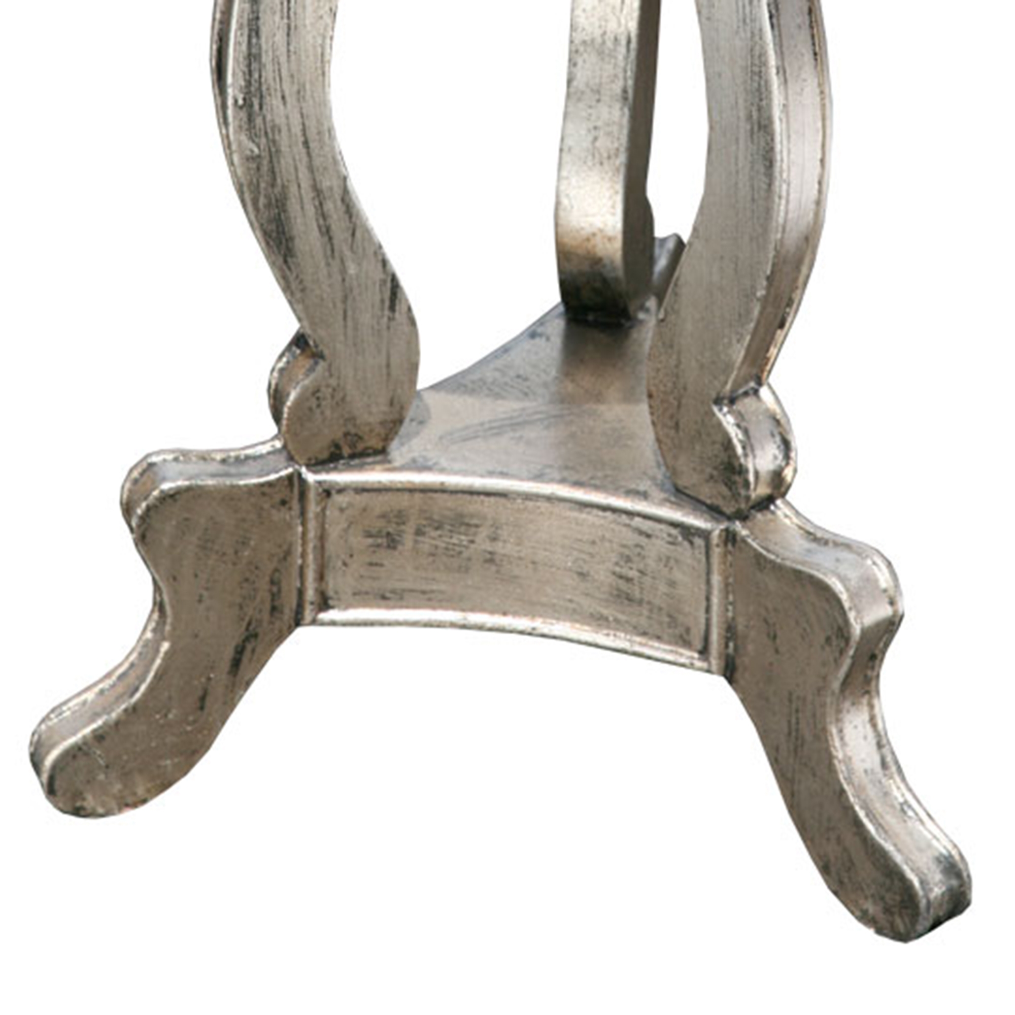 Vintage Venezia Mirrored Occasional Table - Antique Silver 
