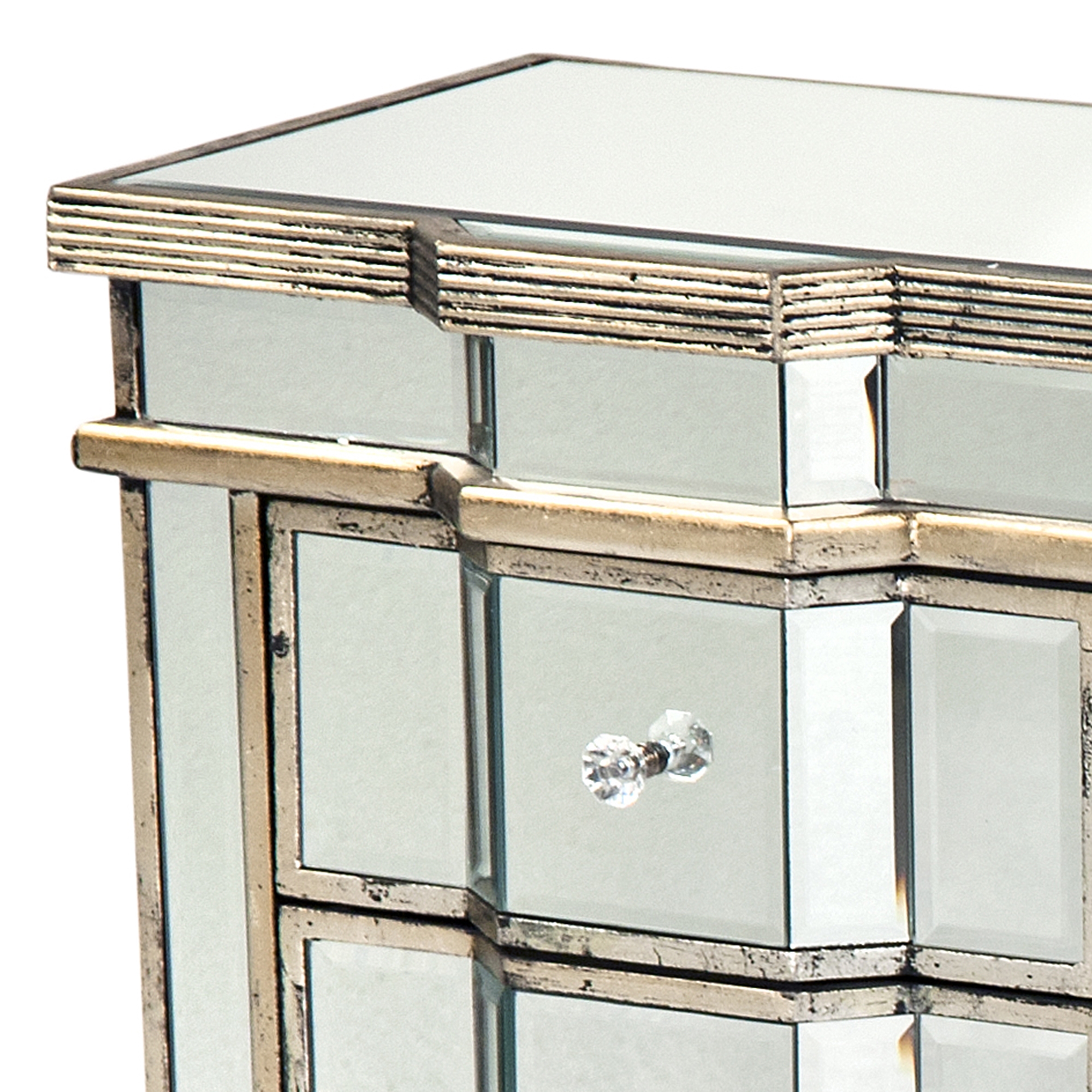 Vintage Venezia Mirrored Chest of Drawers - Champagne
