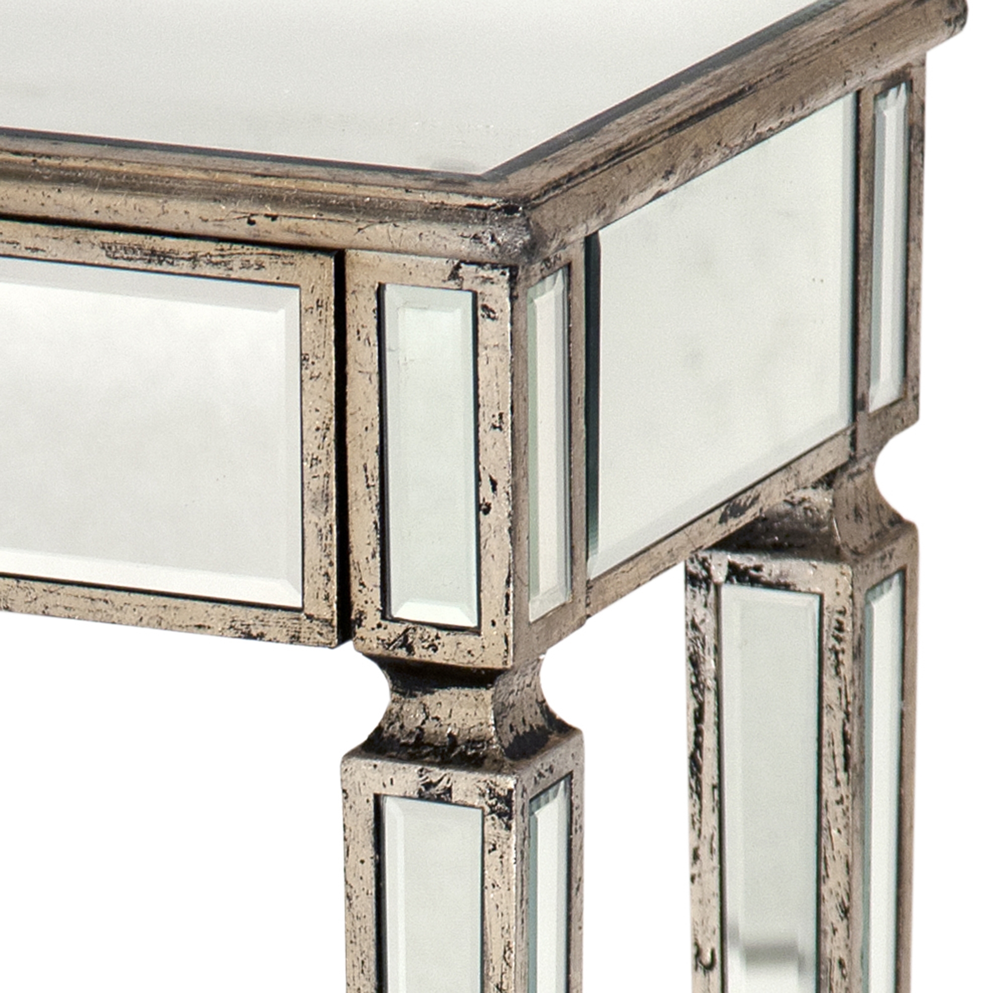 Vintage Venezia Mirrored Bedside Table - Champagne