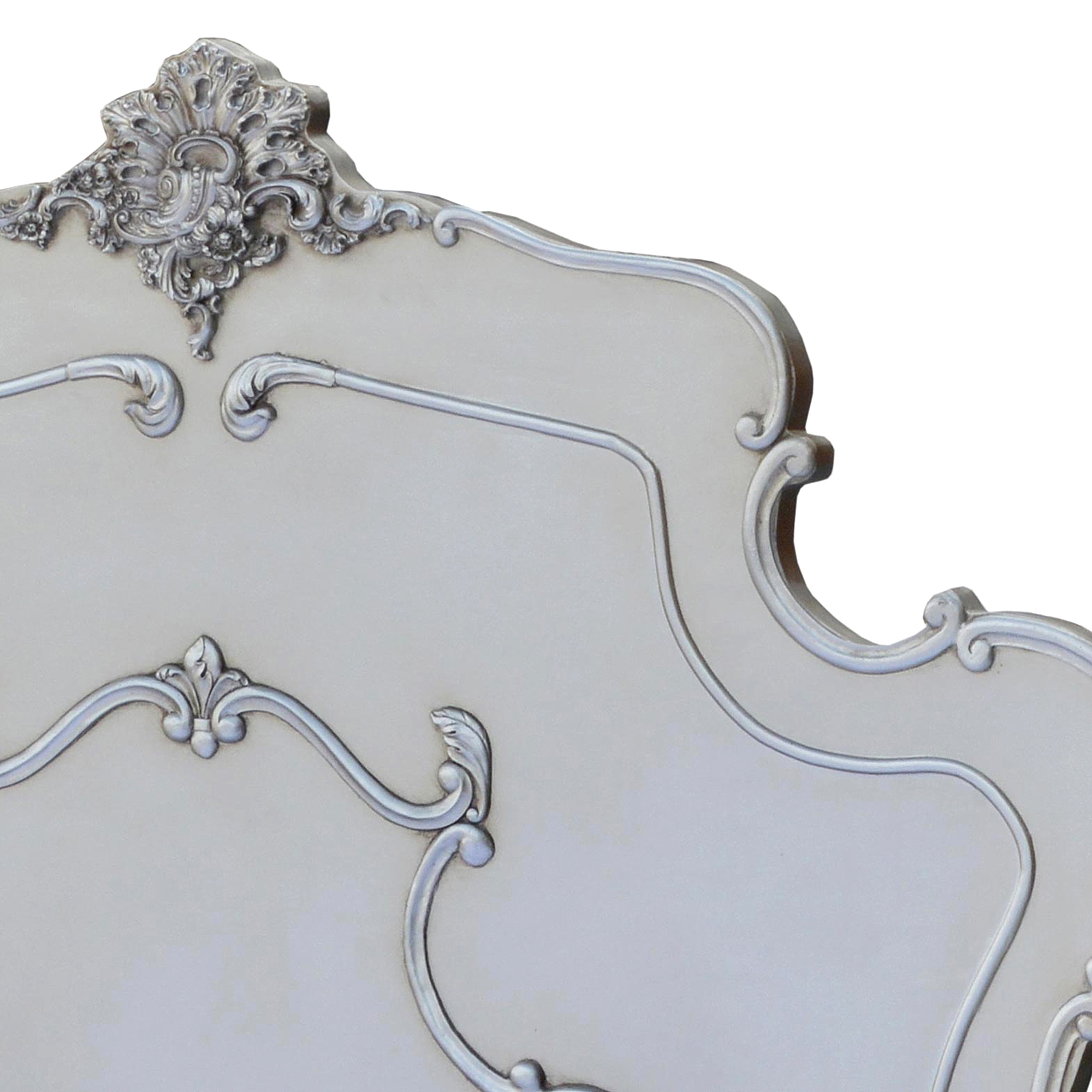 Boudoir Provence Kingsize Bed - Silver