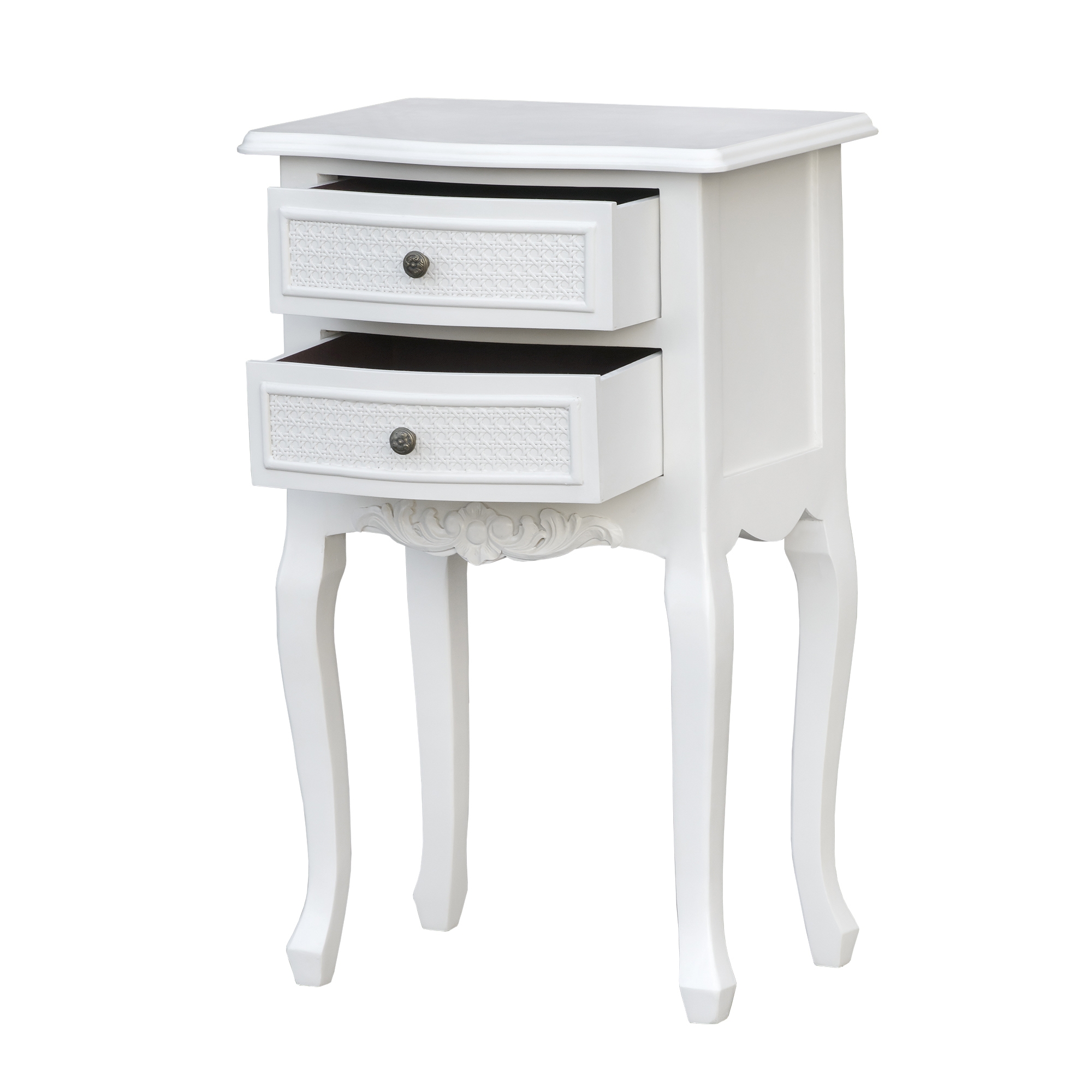 Boudoir Provence Bedside Table - Antique White